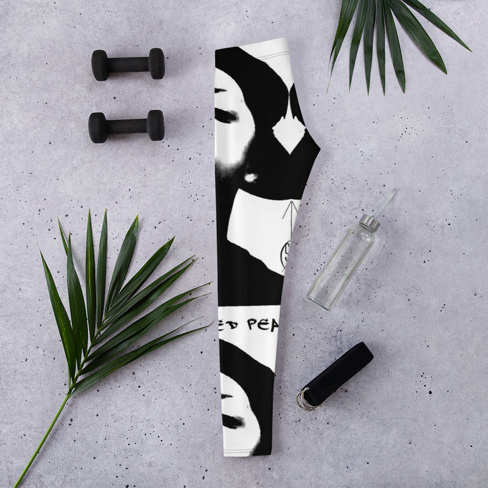 Official Sketch A Peaze We Need Peaze Not Chaos !!! Women's Leggings