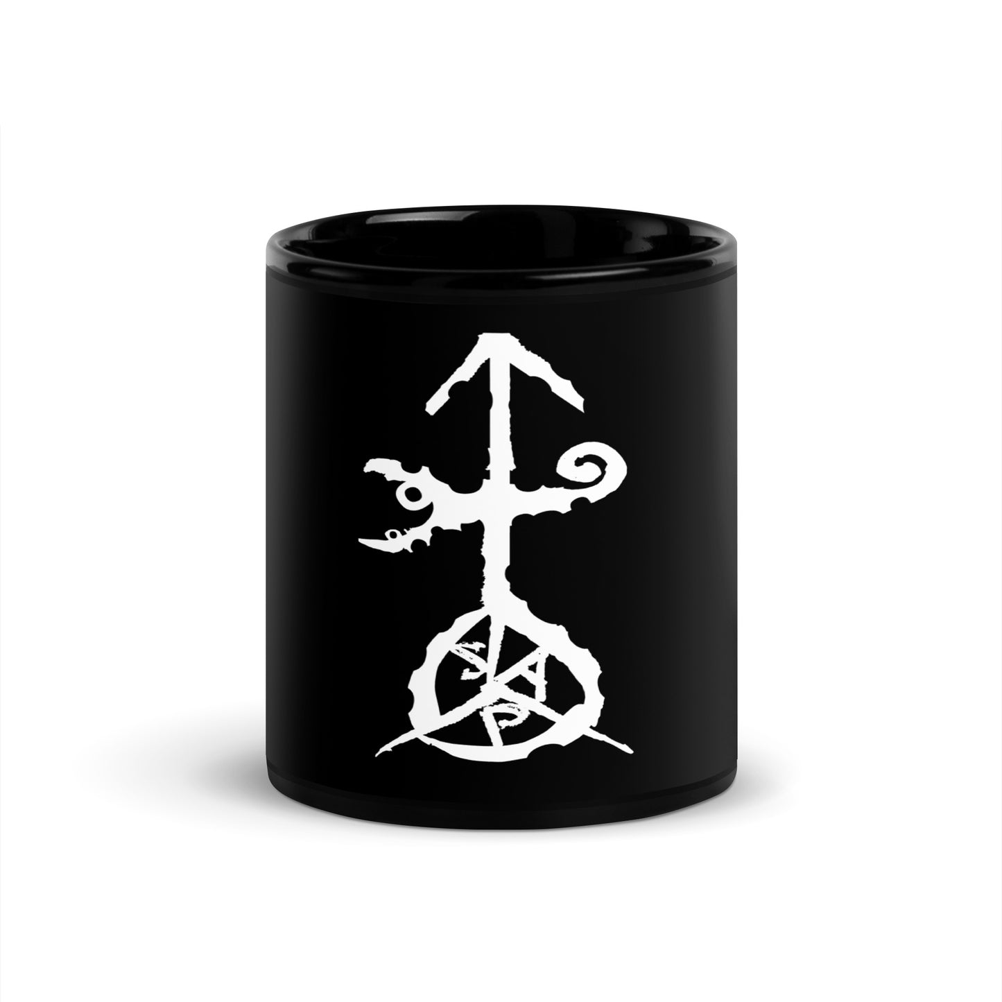 Official Sketch A Peaze (Peaze Symbol) Black Glossy Mug