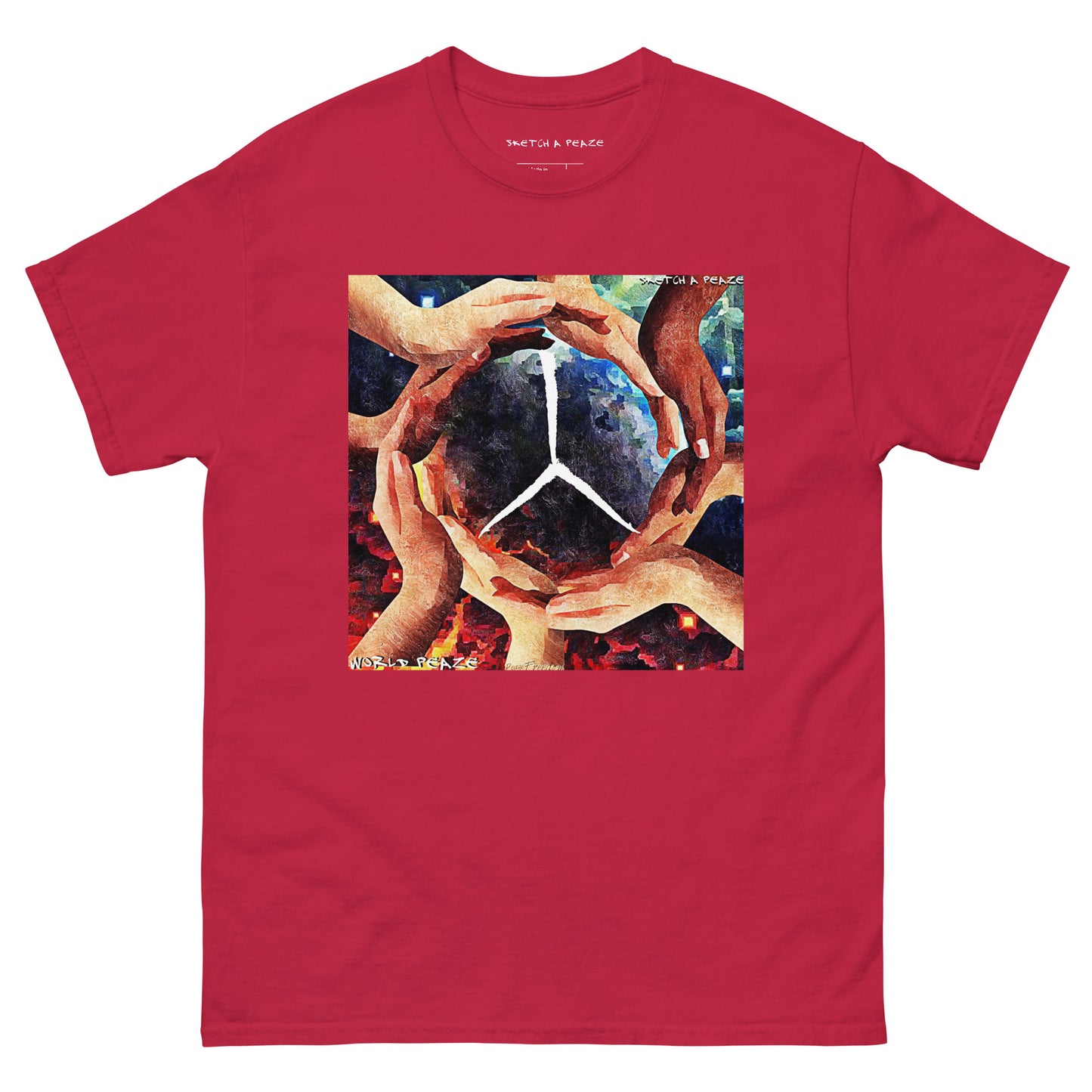 Official Sketch A Peaze World Peaze Album Single Men's Classic Tee