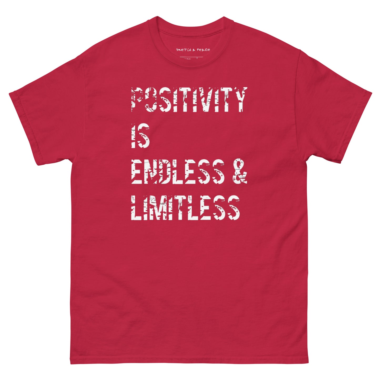 Official Sketch A Peaze Positivity is Endless & Limitless Men's Classic Tee