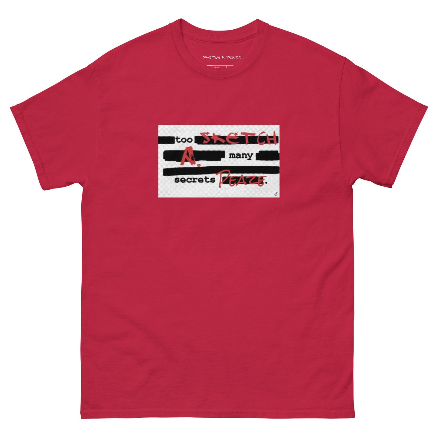 Official Sketch A Peaze Too Many Secretz Promo Single Men's Classic Tee