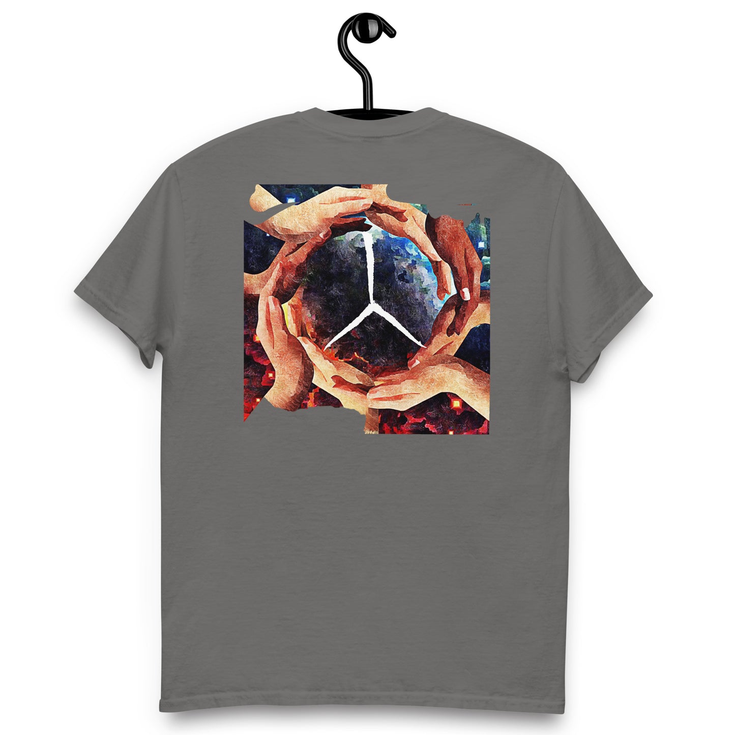 Official Sketch A Peaze World Peaze World Love With Peaze Sign Logo Men's Classic Tee