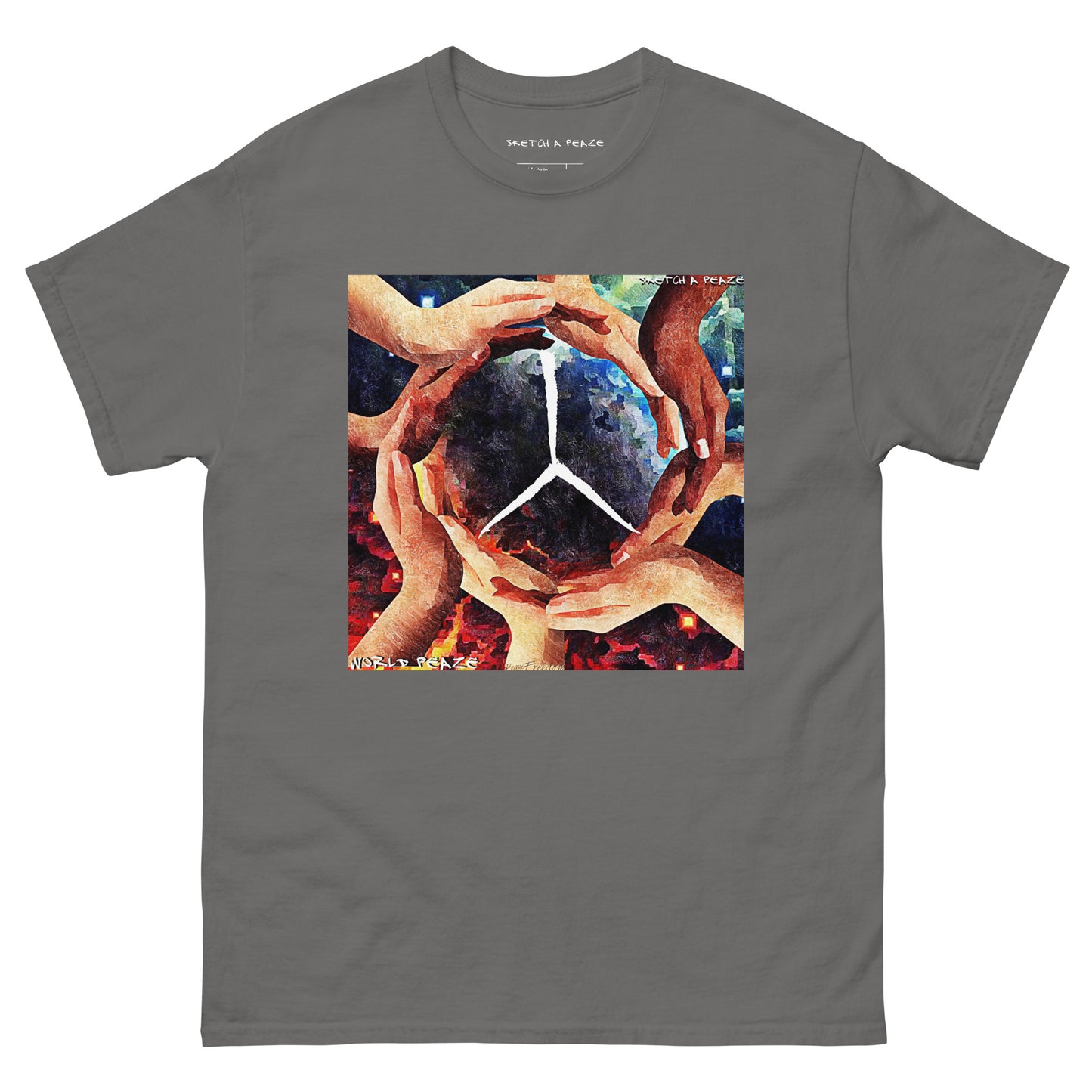 Official Sketch A Peaze World Peaze Album Single Men's Classic Tee