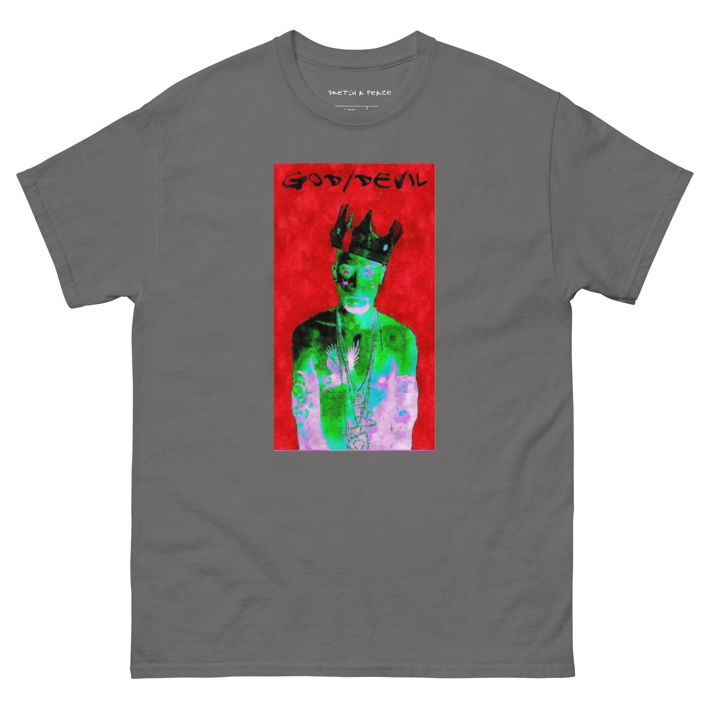 Official Sketch A Peaze God Devil Musician Men's Classic Tee