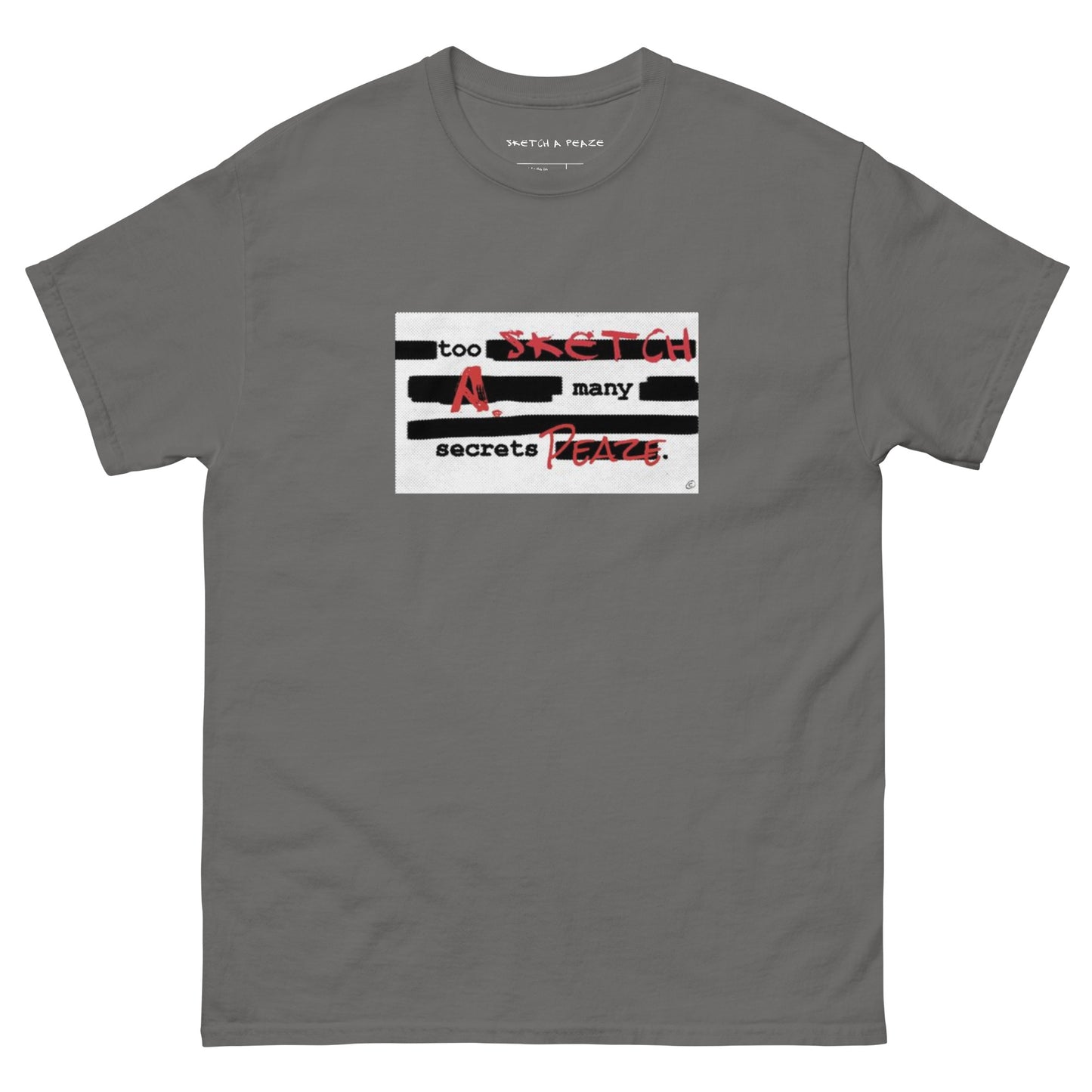 Official Sketch A Peaze Too Many Secretz Promo Single Men's Classic Tee