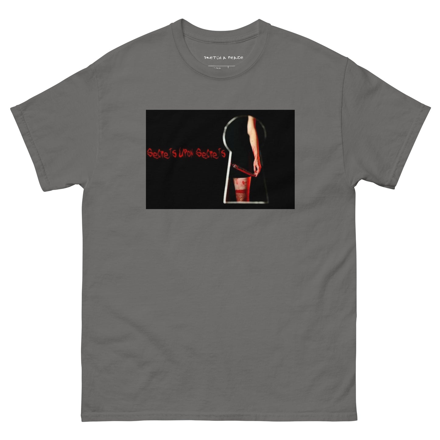 Official Sketch A Peaze Secrets Upon Secrets Movie Promo Poster Motion Picture Men's Classic Tee