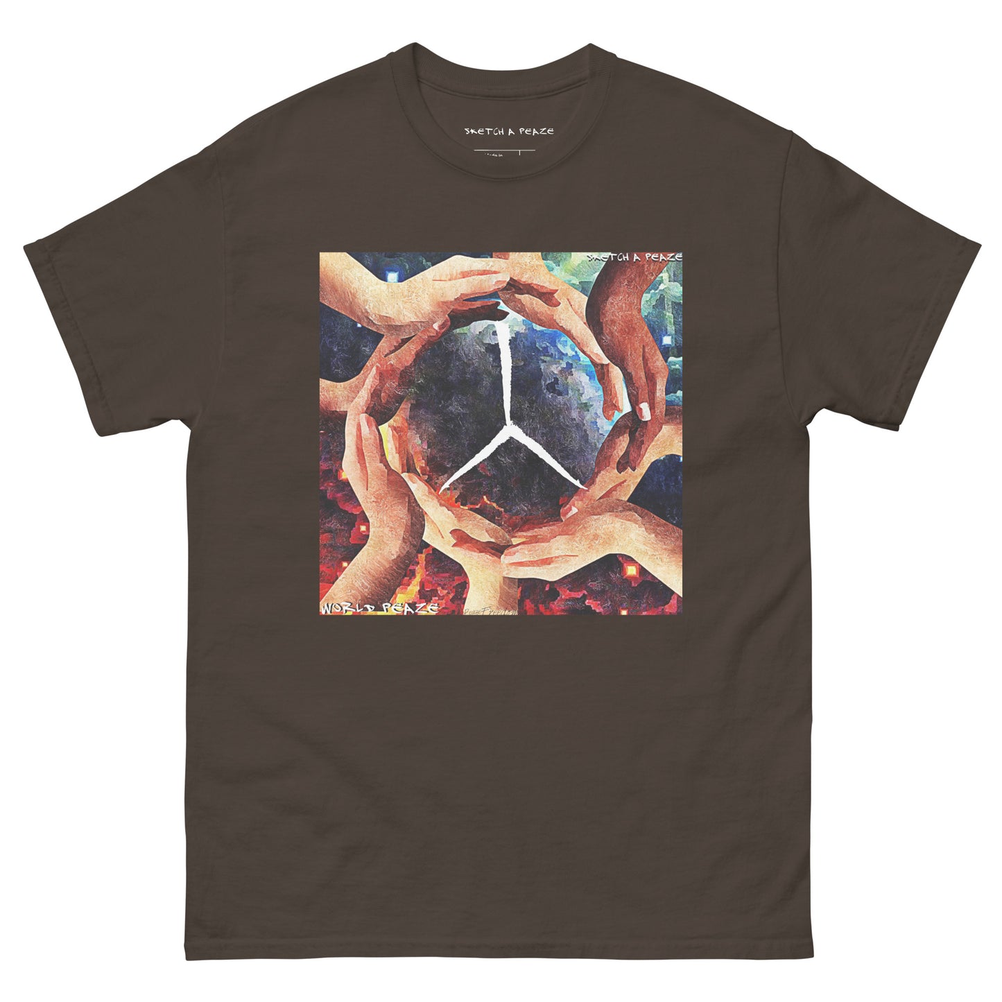 Official Sketch A Peaze World Peaze Album Single Men's Classic Tee