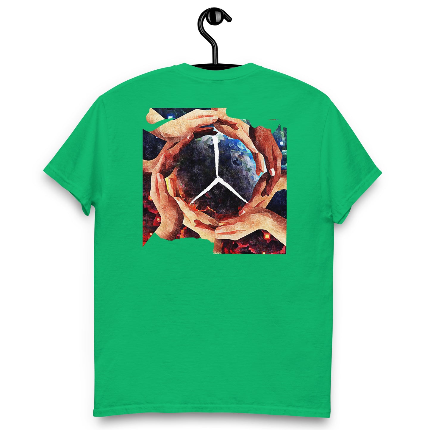 Official Sketch A Peaze World Peaze World Love With Peaze Sign Logo Men's Classic Tee