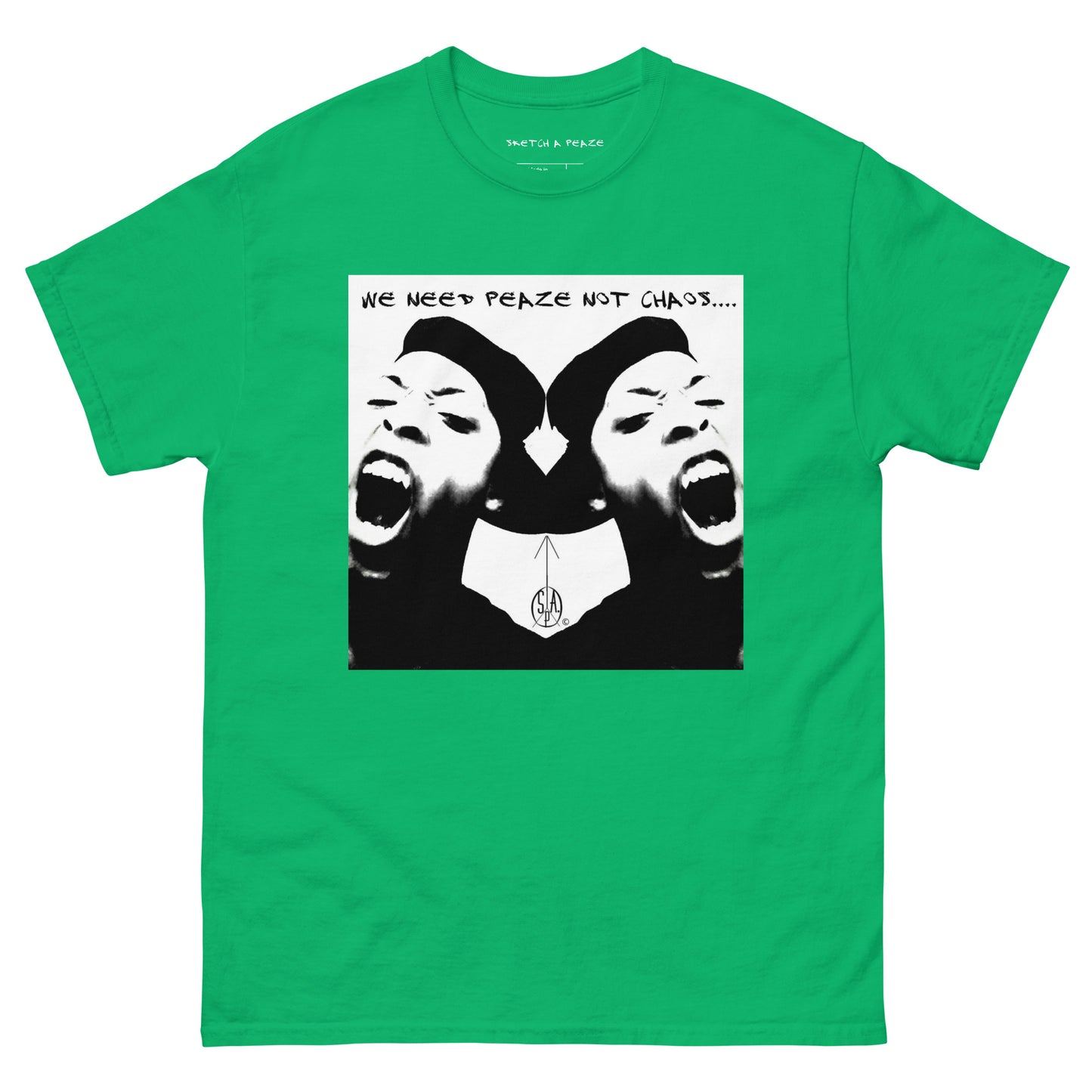Official Sketch A Peaze We Need Peaze Not Chaos Men's Classic Tee