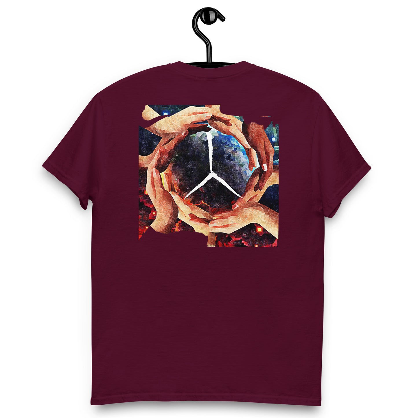 Official Sketch A Peaze World Peaze World Love With Peaze Sign Logo Men's Classic Tee