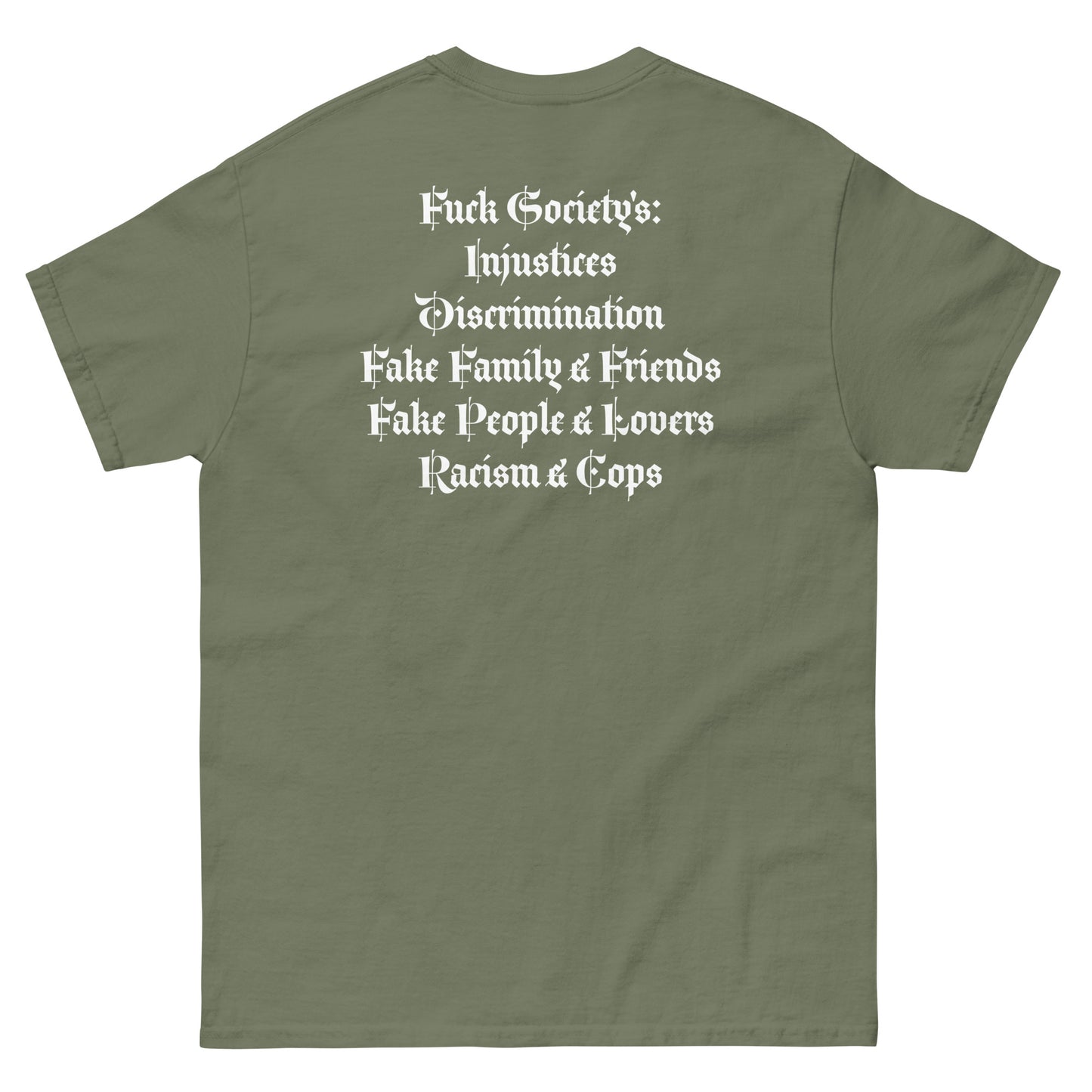 Official Sketch A Peaze Society's Never Pleased Men's Classic Tee