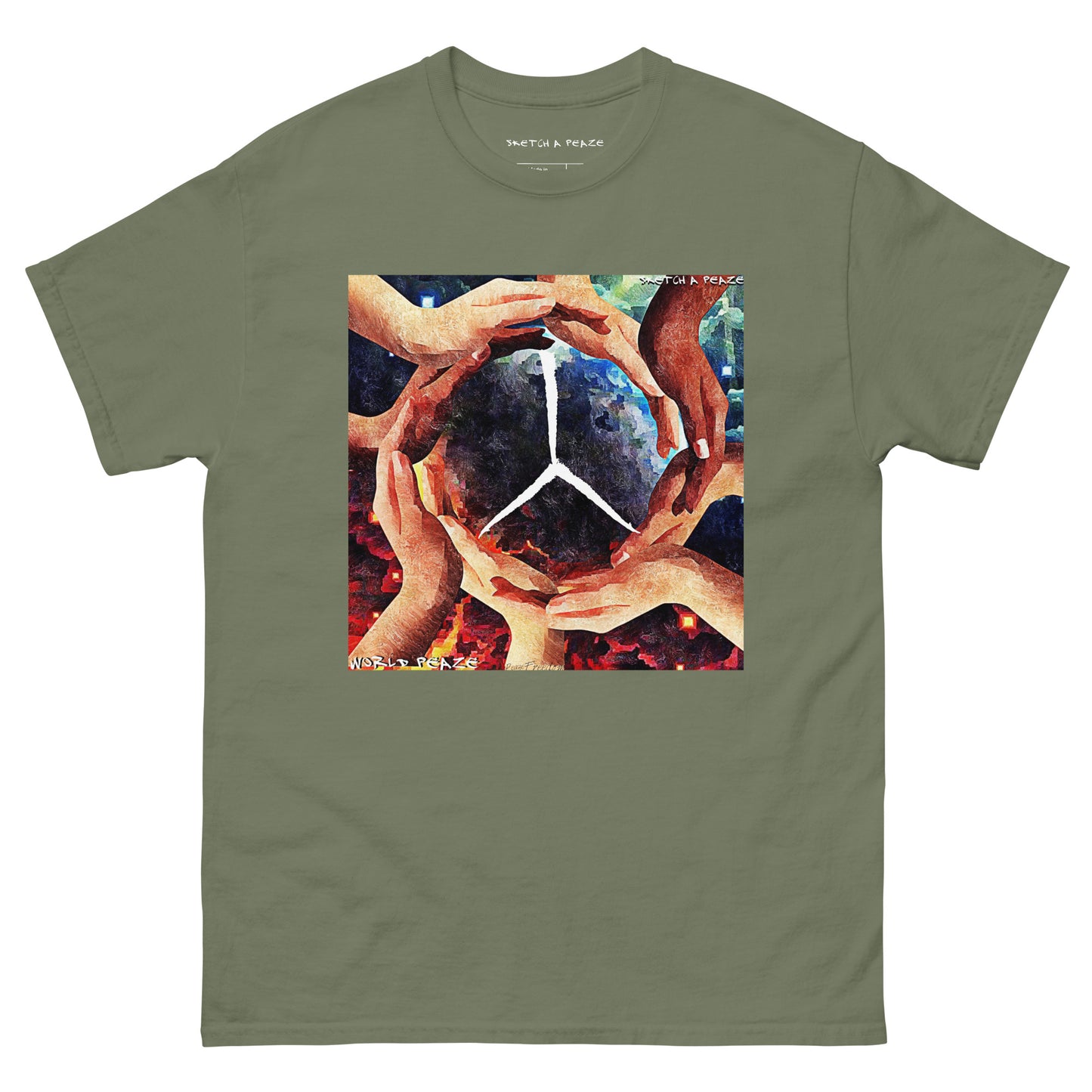 Official Sketch A Peaze World Peaze Album Single Men's Classic Tee