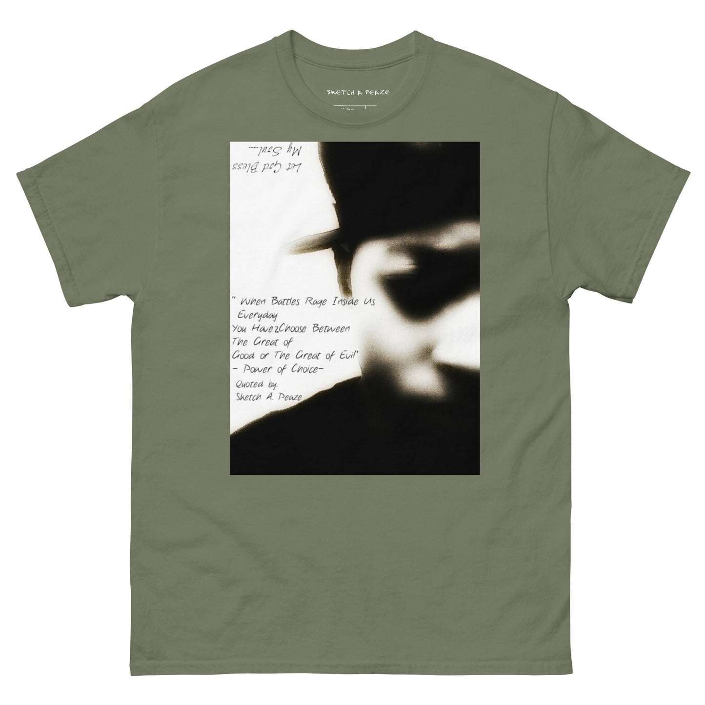 Official Sketch A Peaze Life is A Personal Battle Men's Classic Tee