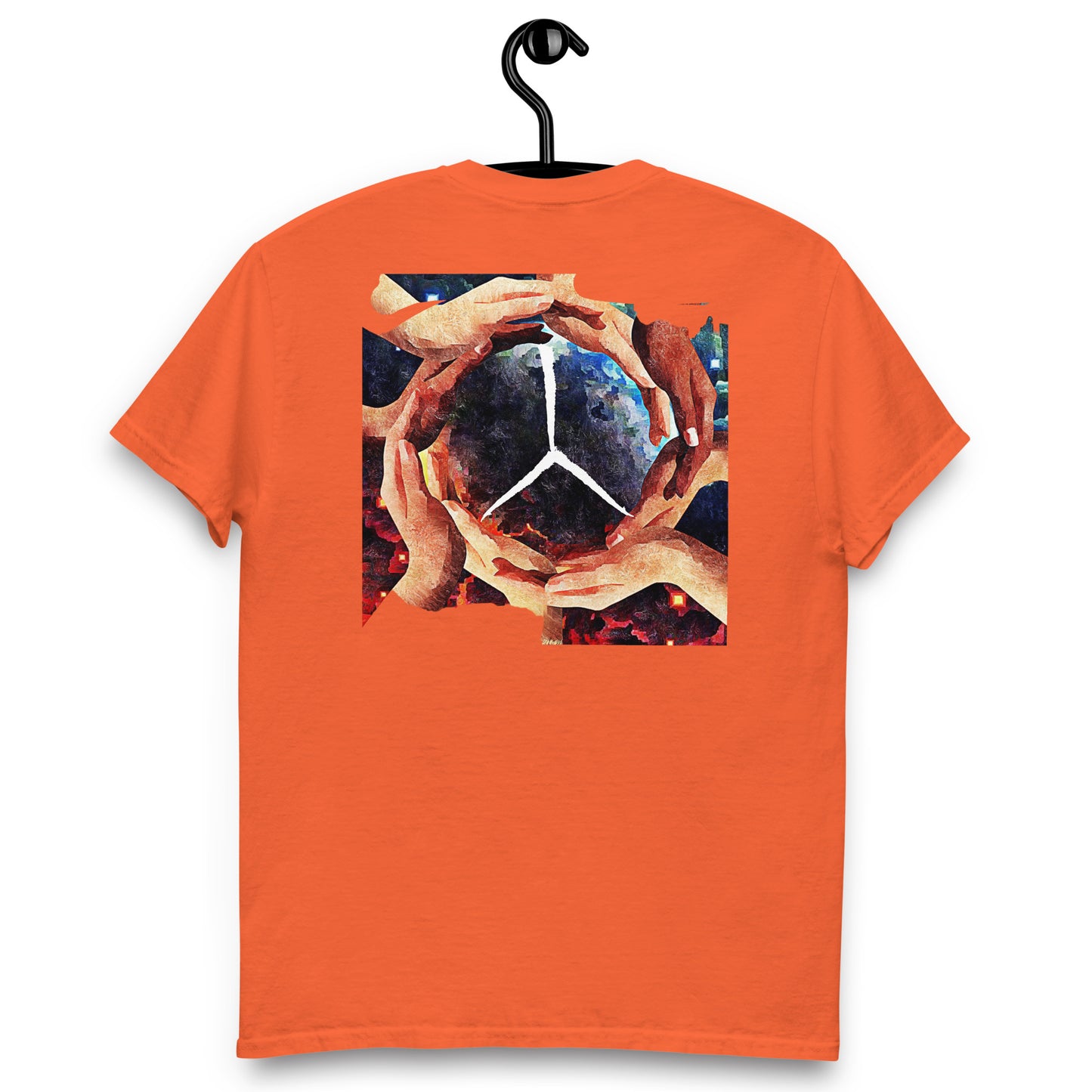 Official Sketch A Peaze World Peaze World Love With Peaze Sign Logo Men's Classic Tee