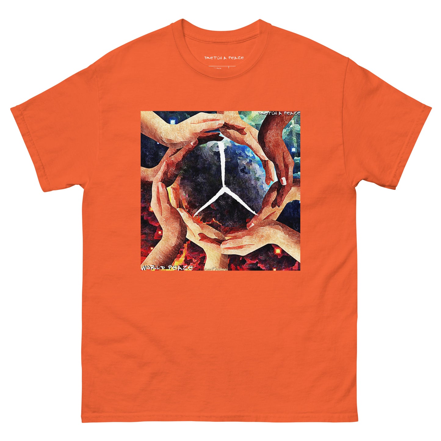 Official Sketch A Peaze World Peaze Album Single Men's Classic Tee