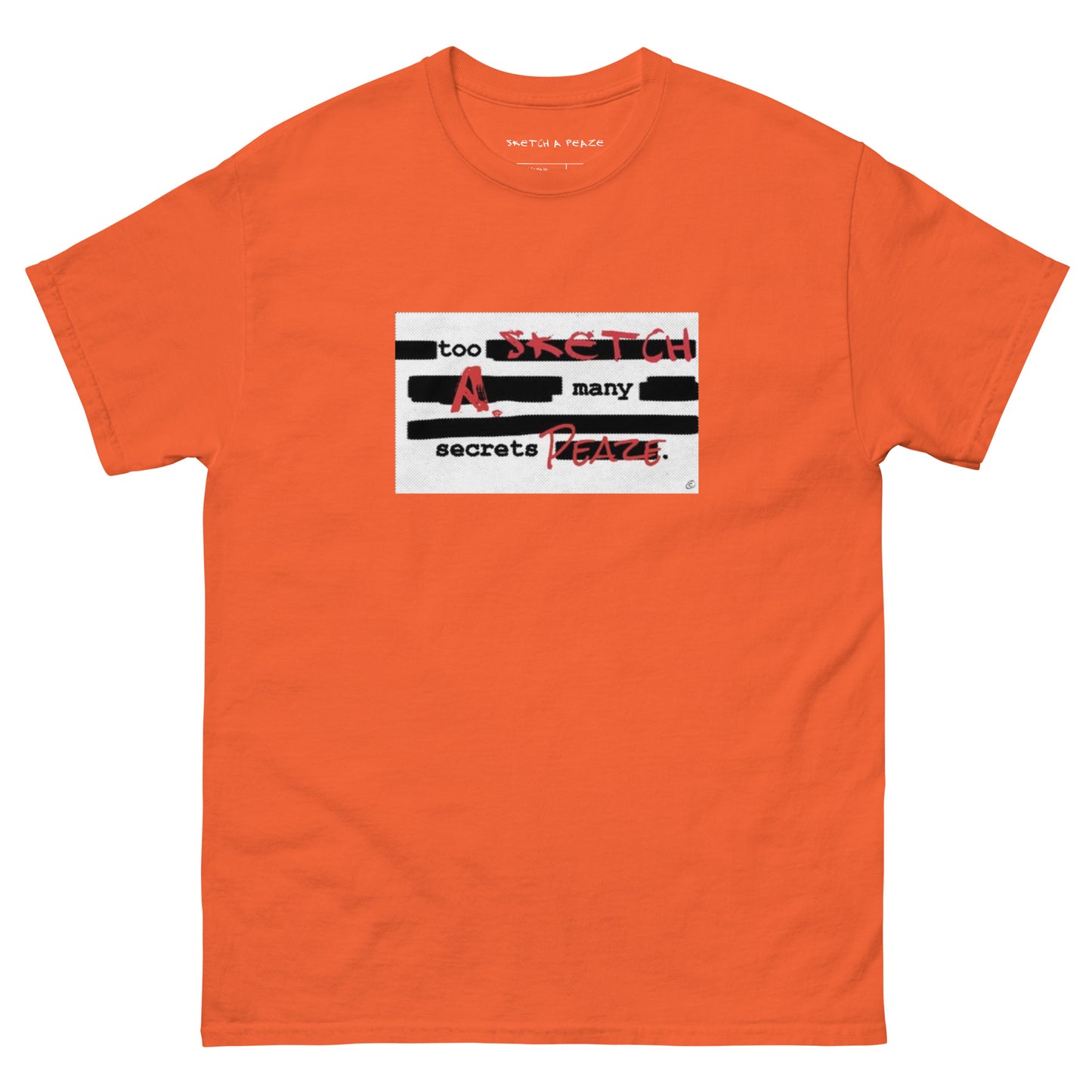 Official Sketch A Peaze Too Many Secretz Promo Single Men's Classic Tee