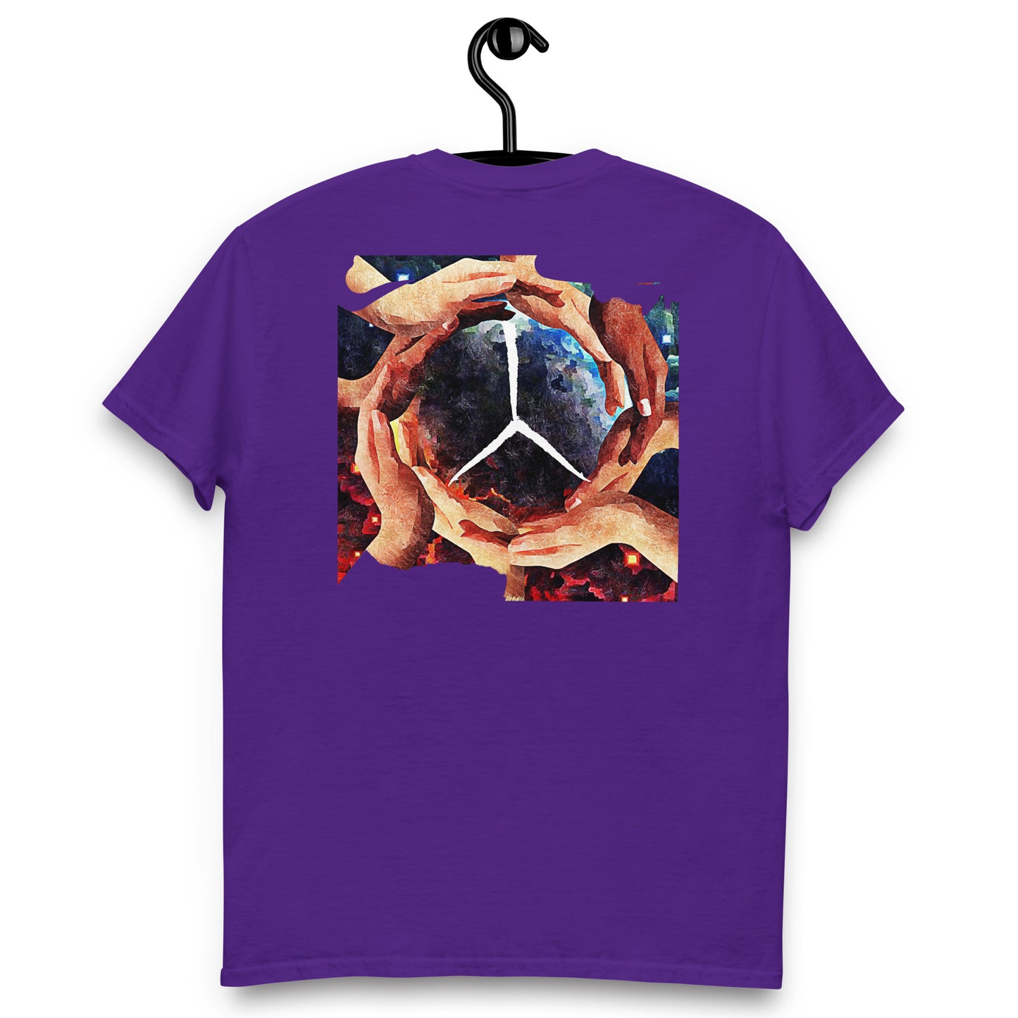 Official Sketch A Peaze World Peaze World Love With Peaze Sign Logo Men's Classic Tee