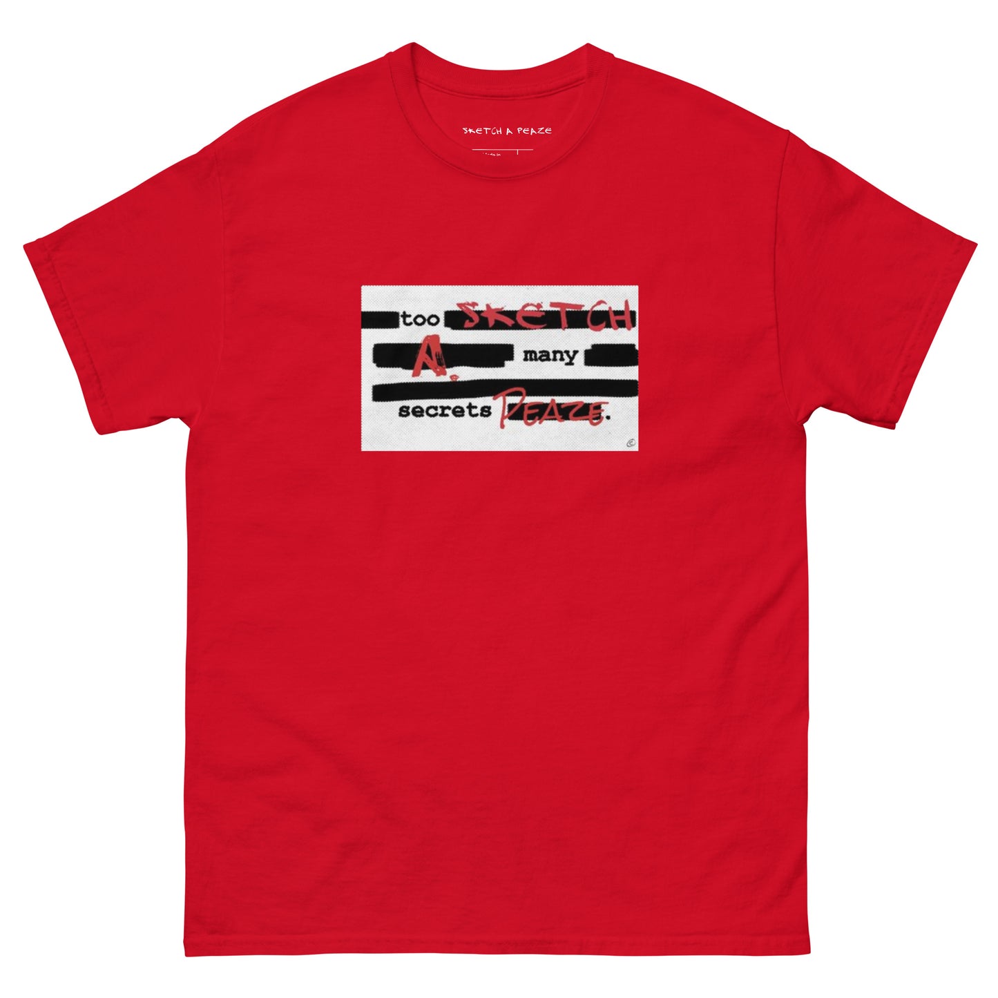 Official Sketch A Peaze Too Many Secretz Promo Single Men's Classic Tee