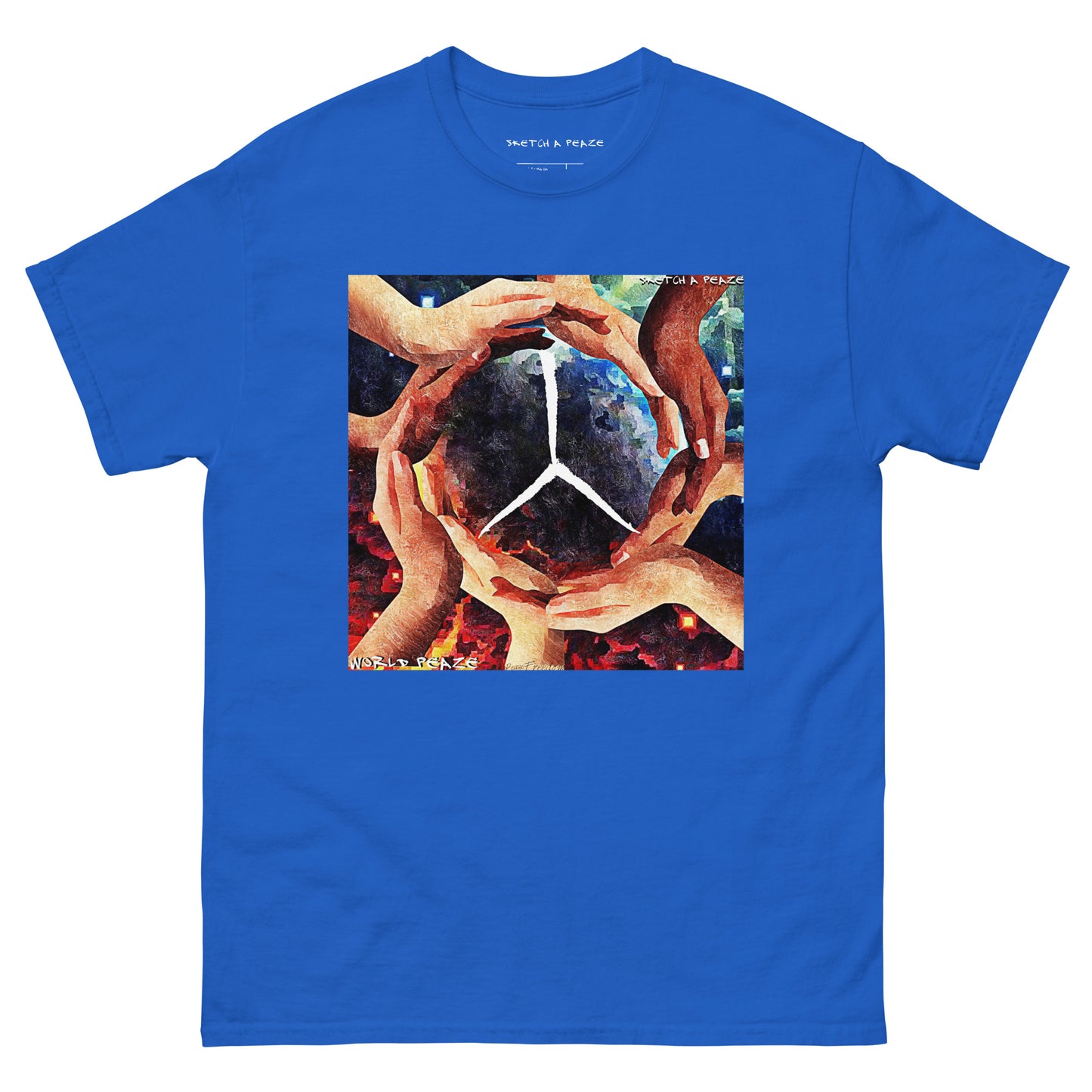 Official Sketch A Peaze World Peaze Album Single Men's Classic Tee