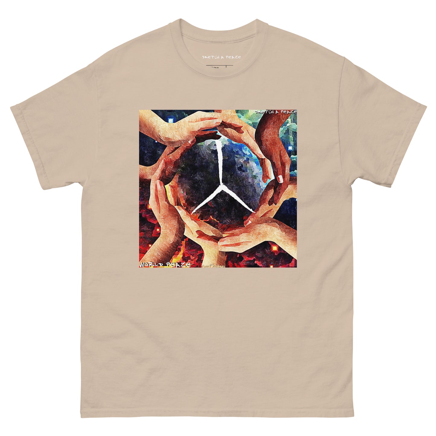 Official Sketch A Peaze World Peaze Album Single Men's Classic Tee