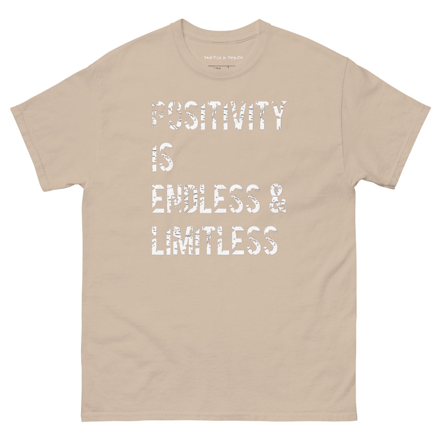 Official Sketch A Peaze Positivity is Endless & Limitless Men's Classic Tee