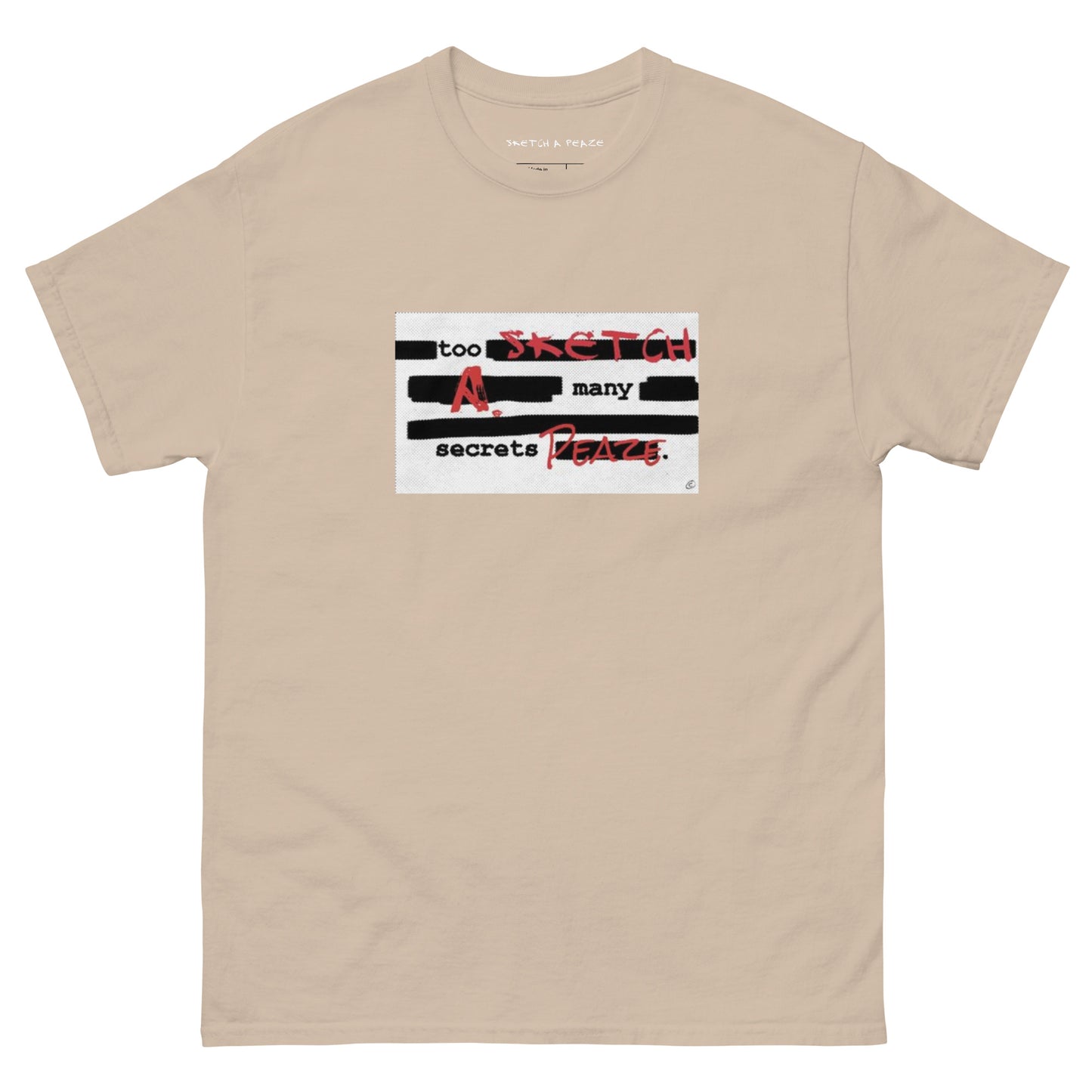 Official Sketch A Peaze Too Many Secretz Promo Single Men's Classic Tee