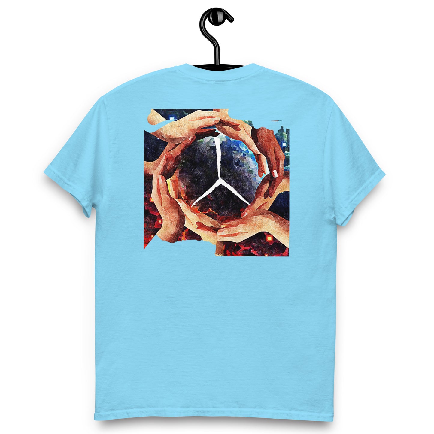 Official Sketch A Peaze World Peaze World Love With Peaze Sign Logo Men's Classic Tee