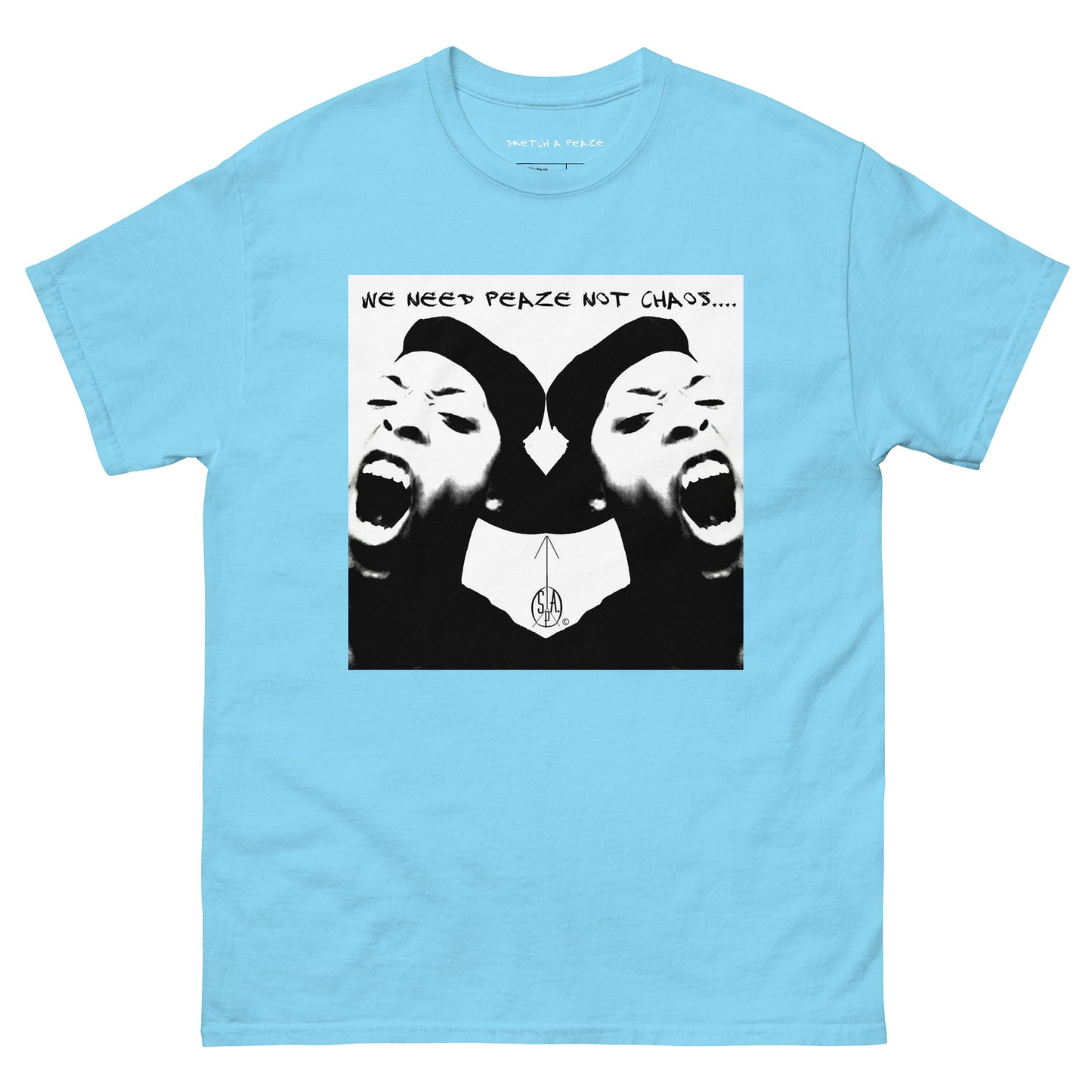 Official Sketch A Peaze We Need Peaze Not Chaos Men's Classic Tee