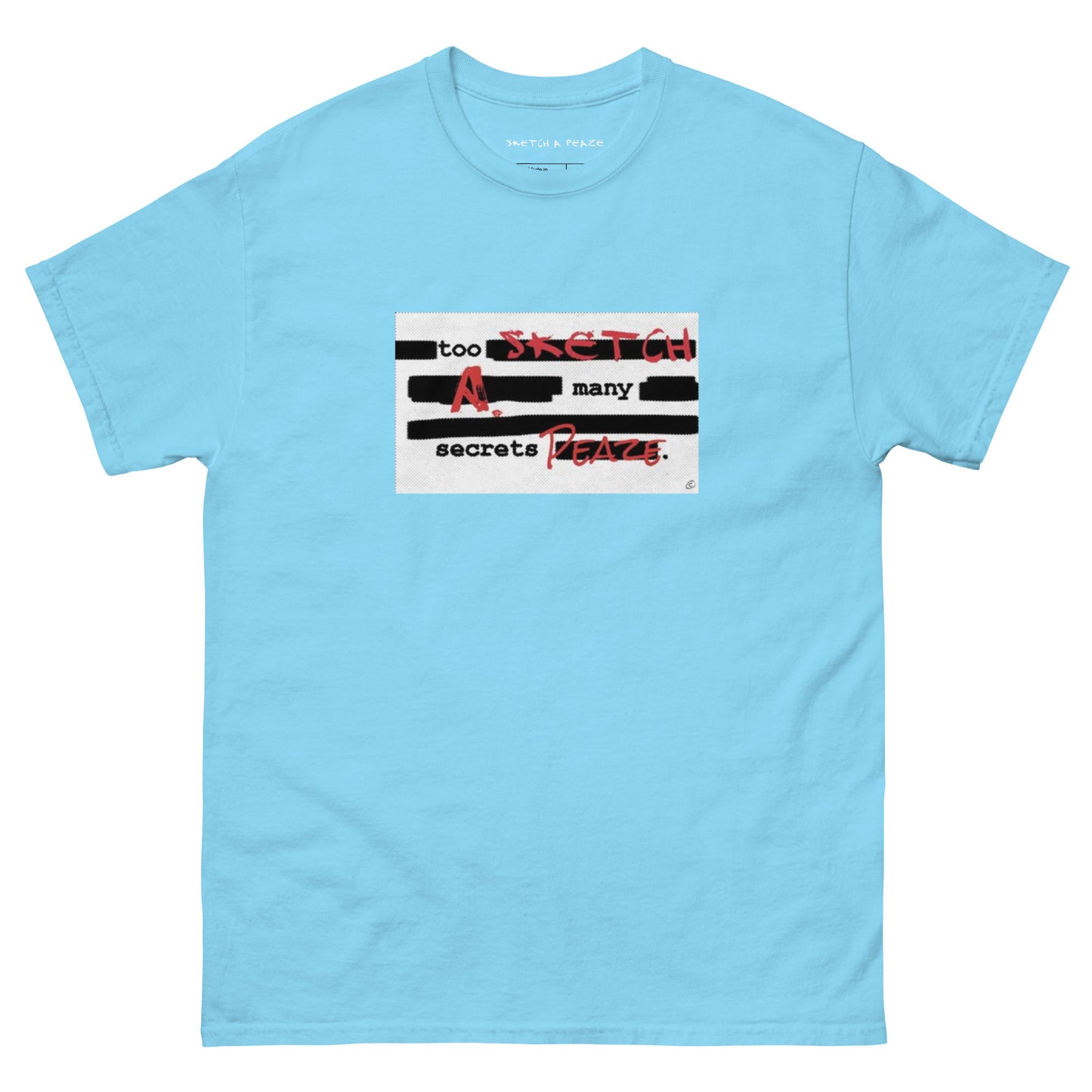 Official Sketch A Peaze Too Many Secretz Promo Single Men's Classic Tee