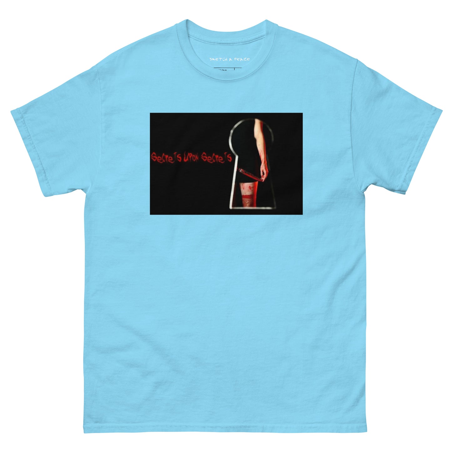 Official Sketch A Peaze Secrets Upon Secrets Movie Promo Poster Motion Picture Men's Classic Tee