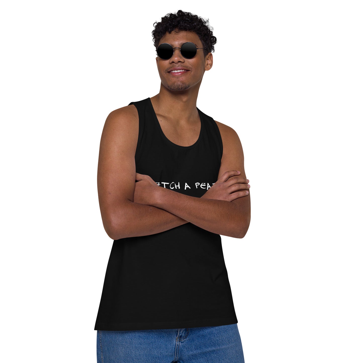 Official Sketch A Peaze Artist Logo Name Men’s Premium Tank Top