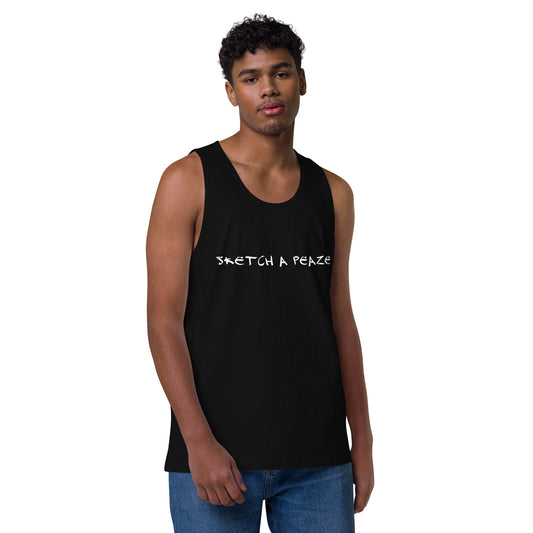 Official Sketch A Peaze Artist Logo Name Men’s Premium Tank Top
