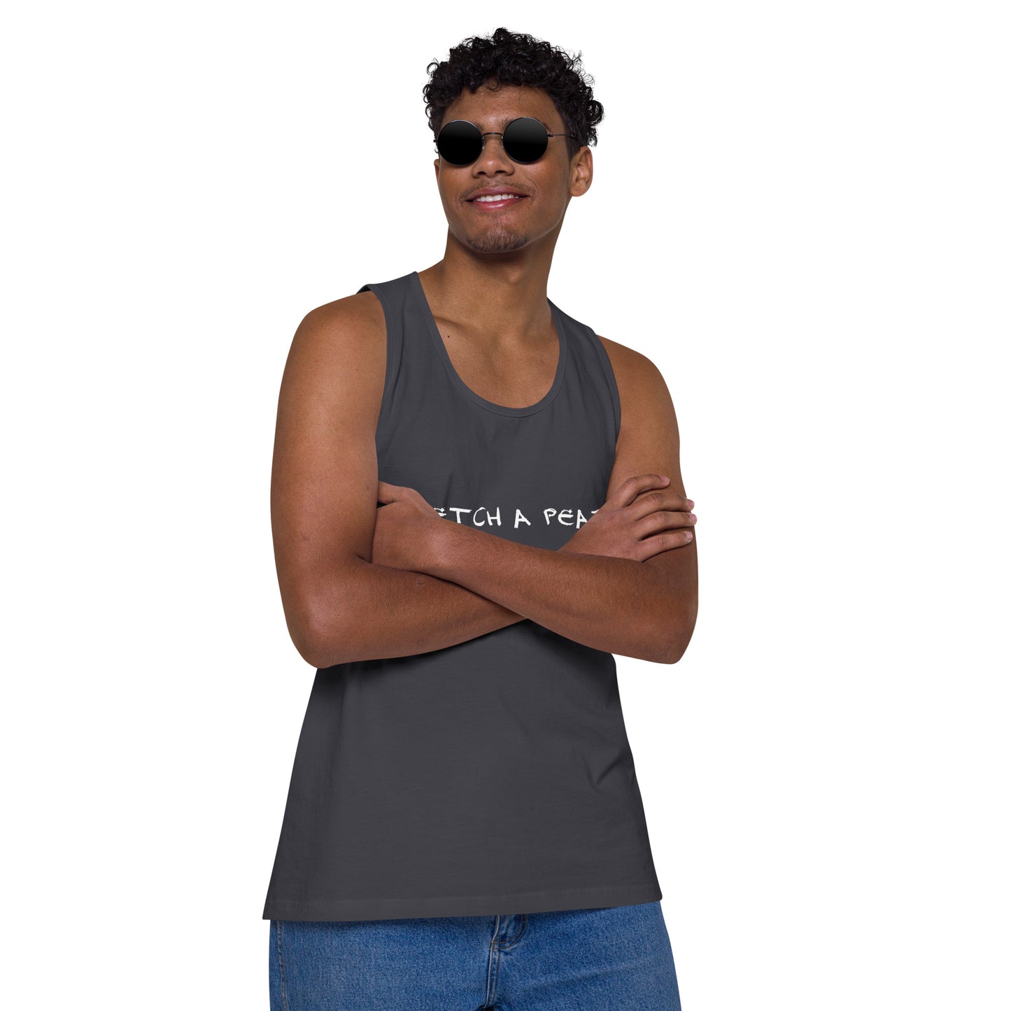 Official Sketch A Peaze Artist Logo Name Men’s Premium Tank Top