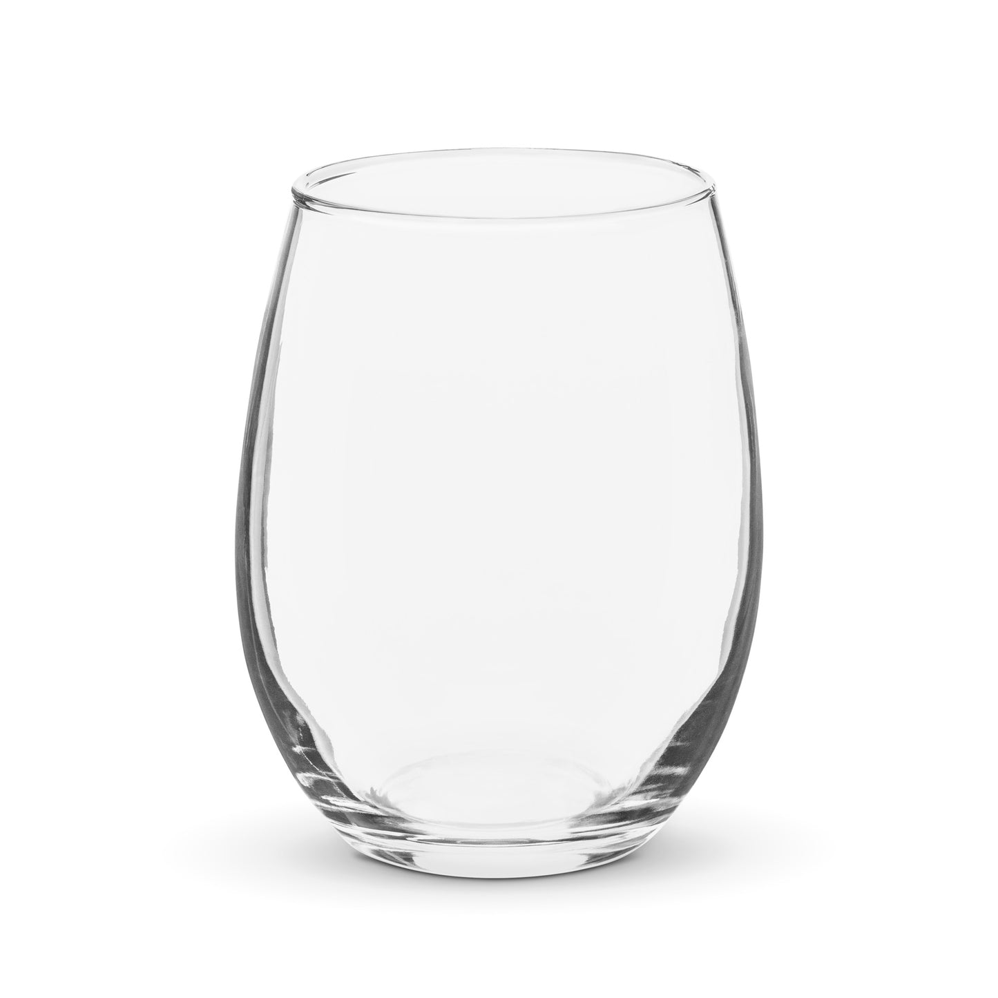 Official Sketch A Peaze Logo Half Cup Stemless Wine Glass