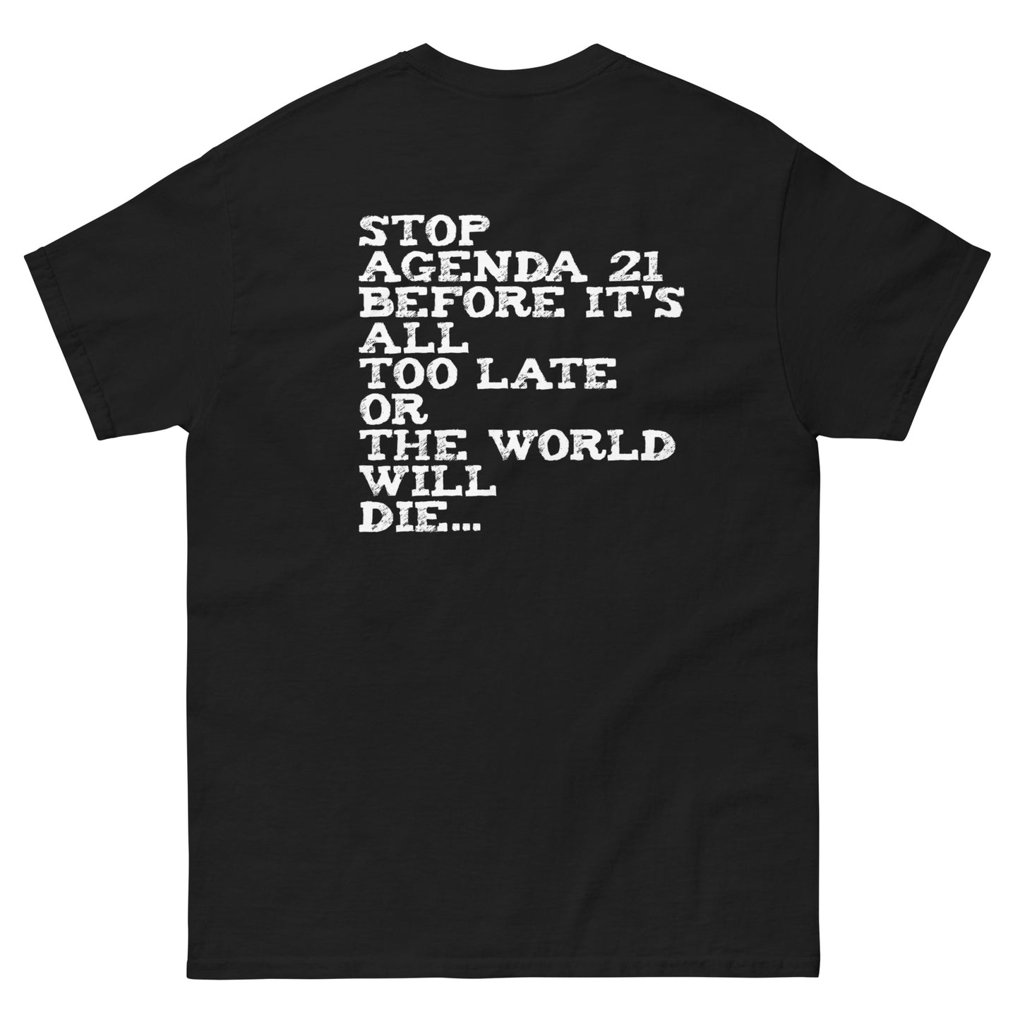 Official Sketch A Peaze Elites Are Poisoning World Society Unisex Classic Tee