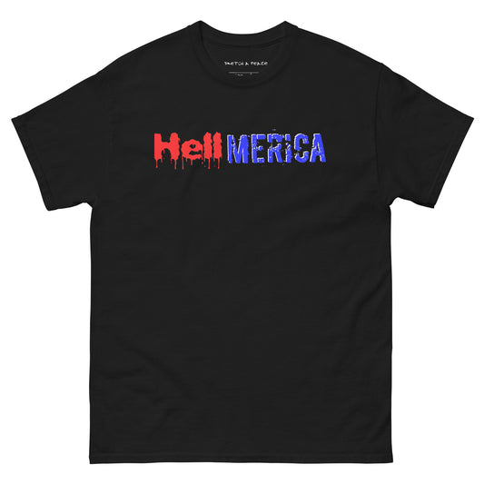 Official Sketch A Peaze HellMerica Unisex Classic Tee