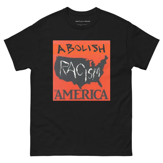 Official Sketch A Peaze Abolish Racism in America Unisex Classic Tee