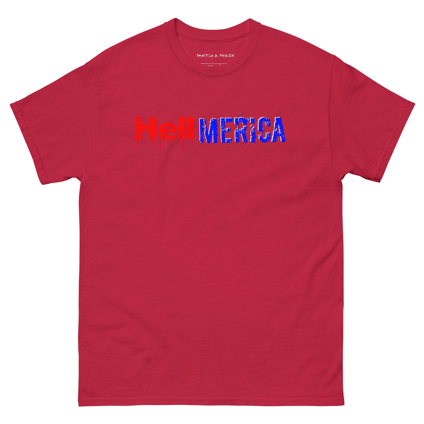 Official Sketch A Peaze HellMerica Unisex Classic Tee
