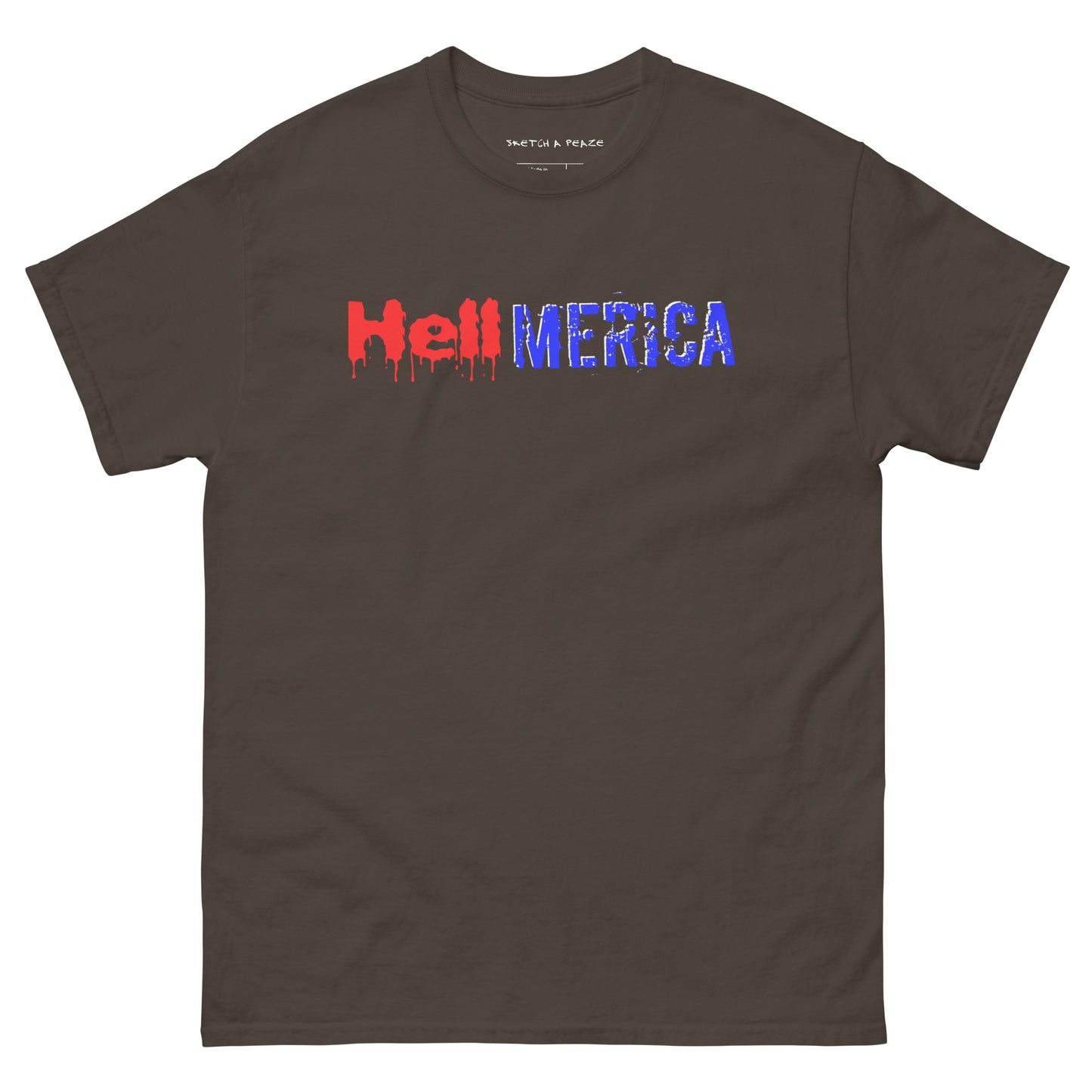 Official Sketch A Peaze HellMerica Unisex Classic Tee