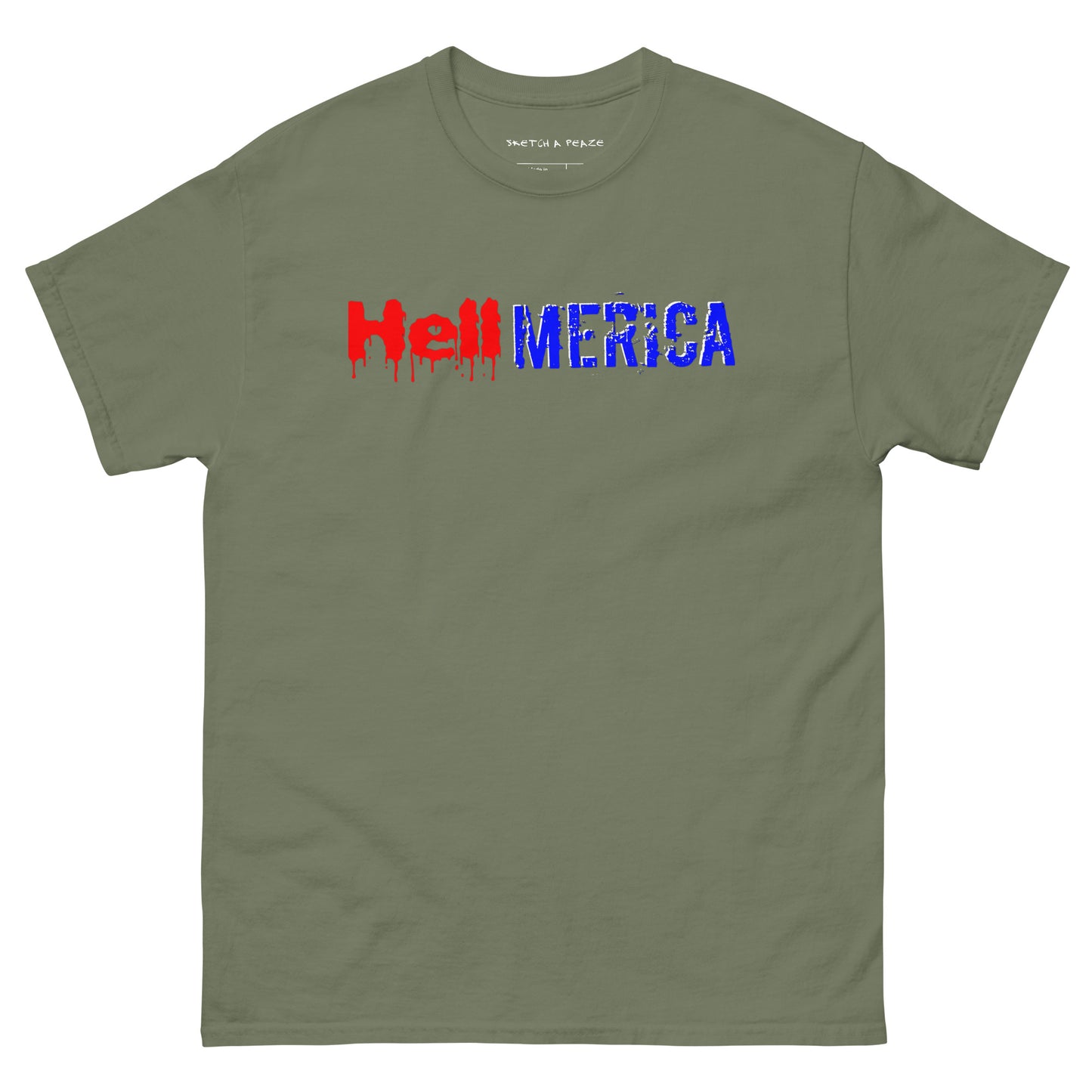 Official Sketch A Peaze HellMerica Unisex Classic Tee
