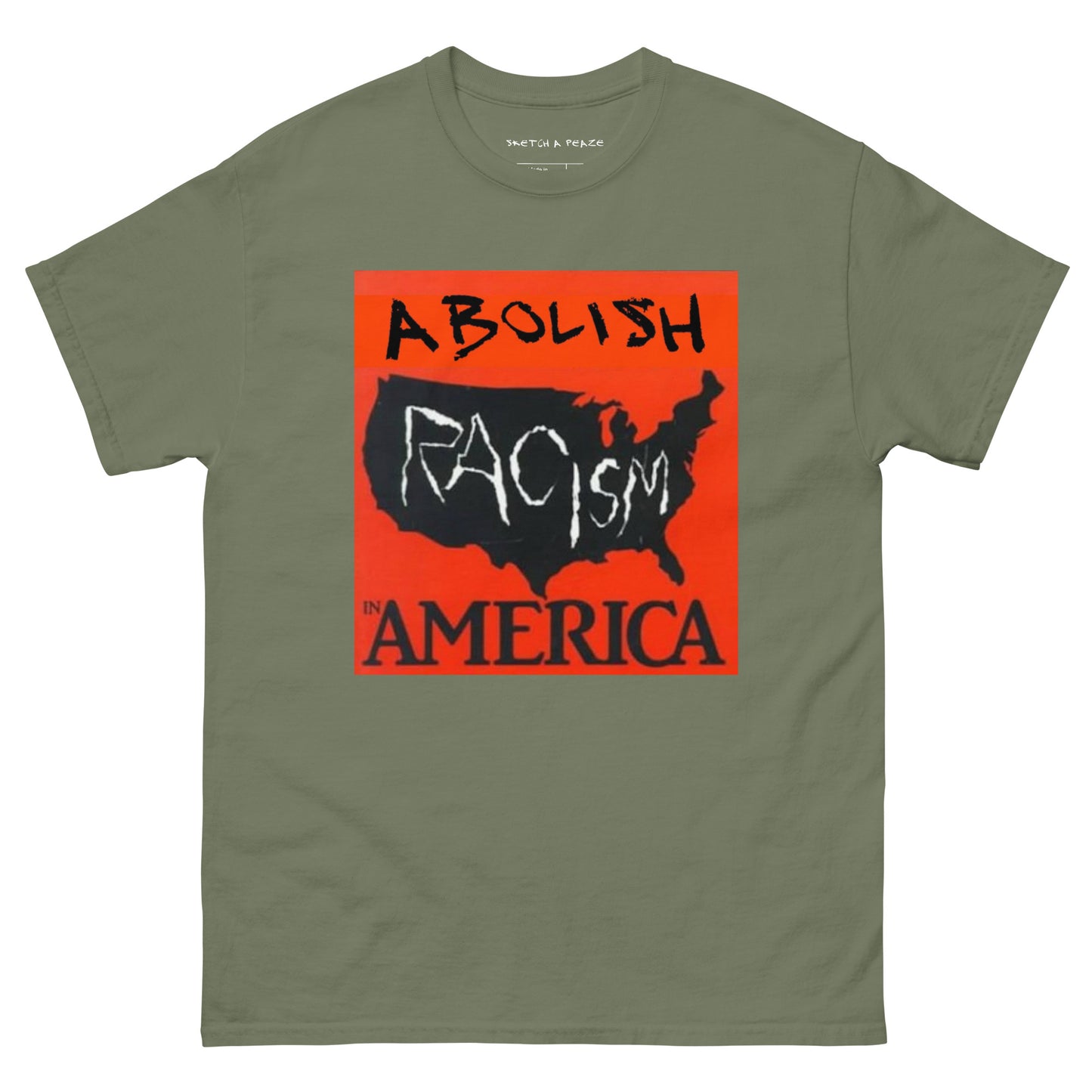 Official Sketch A Peaze Abolish Racism in America Unisex Classic Tee