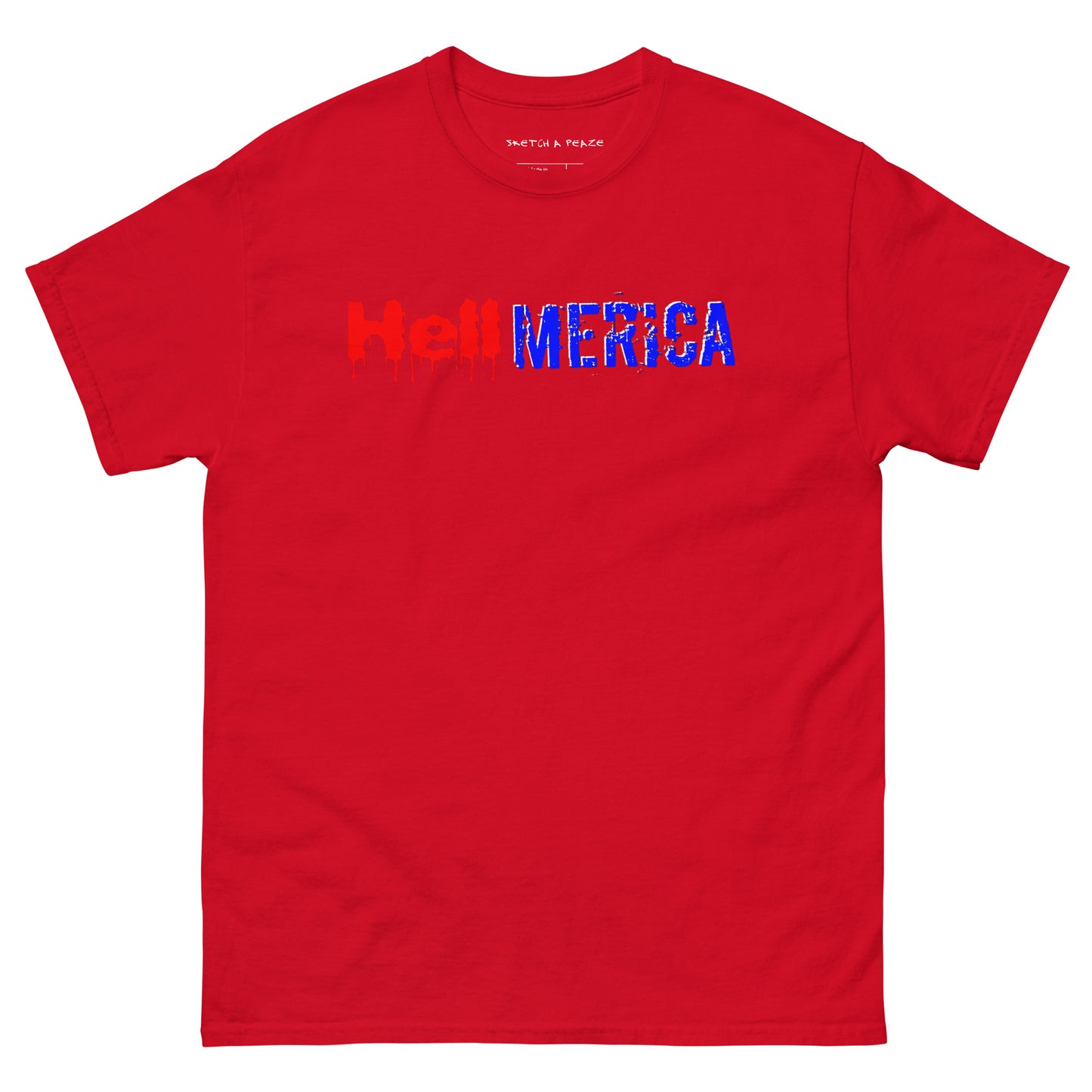 Official Sketch A Peaze HellMerica Unisex Classic Tee