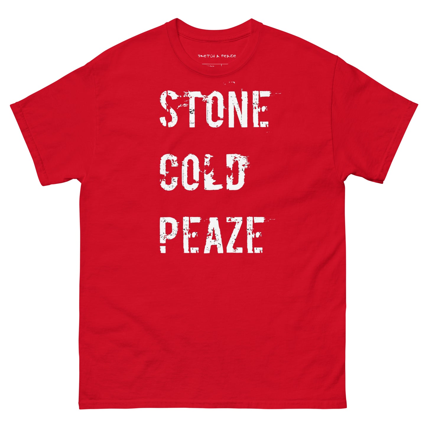 Official Stone Cold Peaze Smoking Skull Raging Lion Unisex Classic Tee