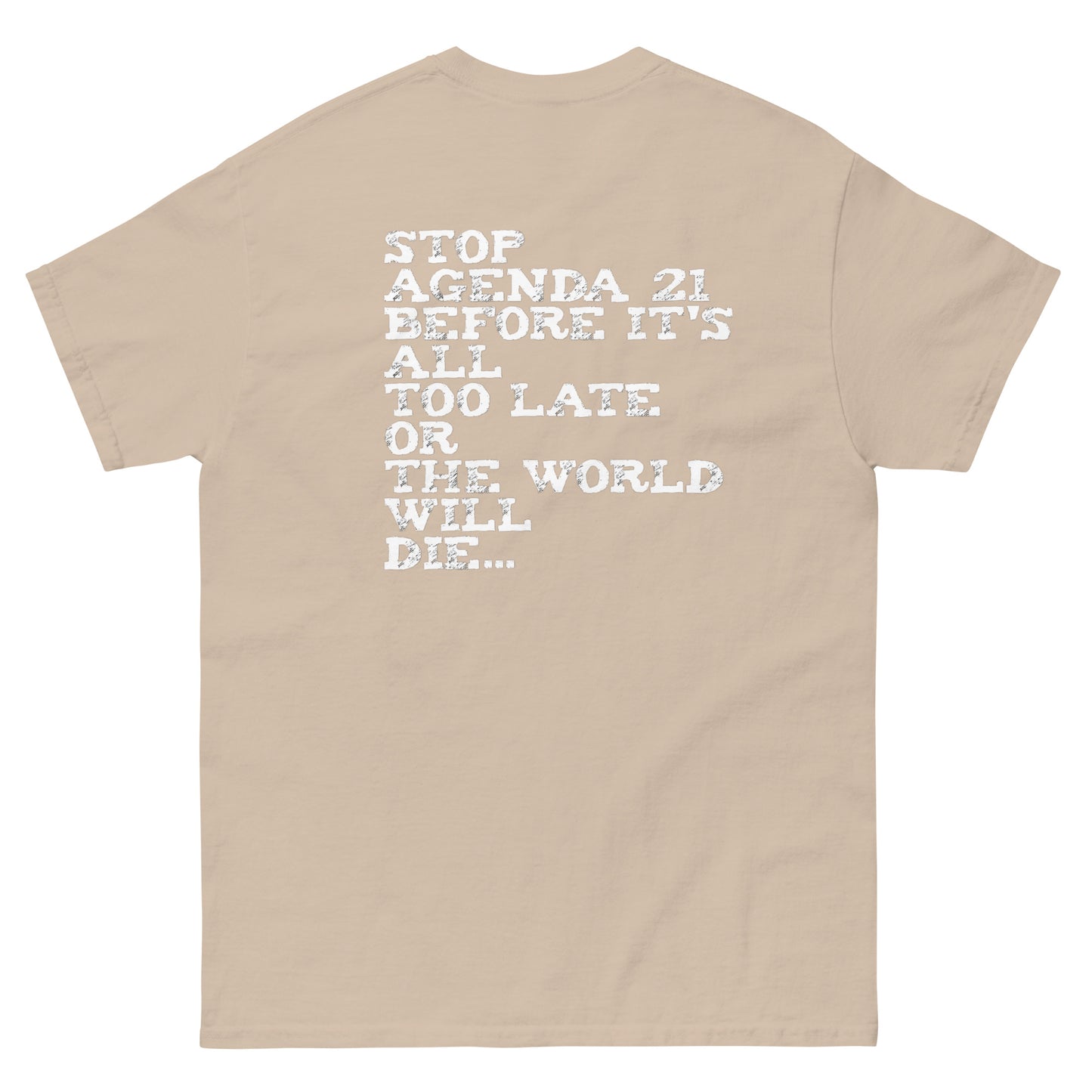 Official Sketch A Peaze Elites Are Poisoning World Society Unisex Classic Tee