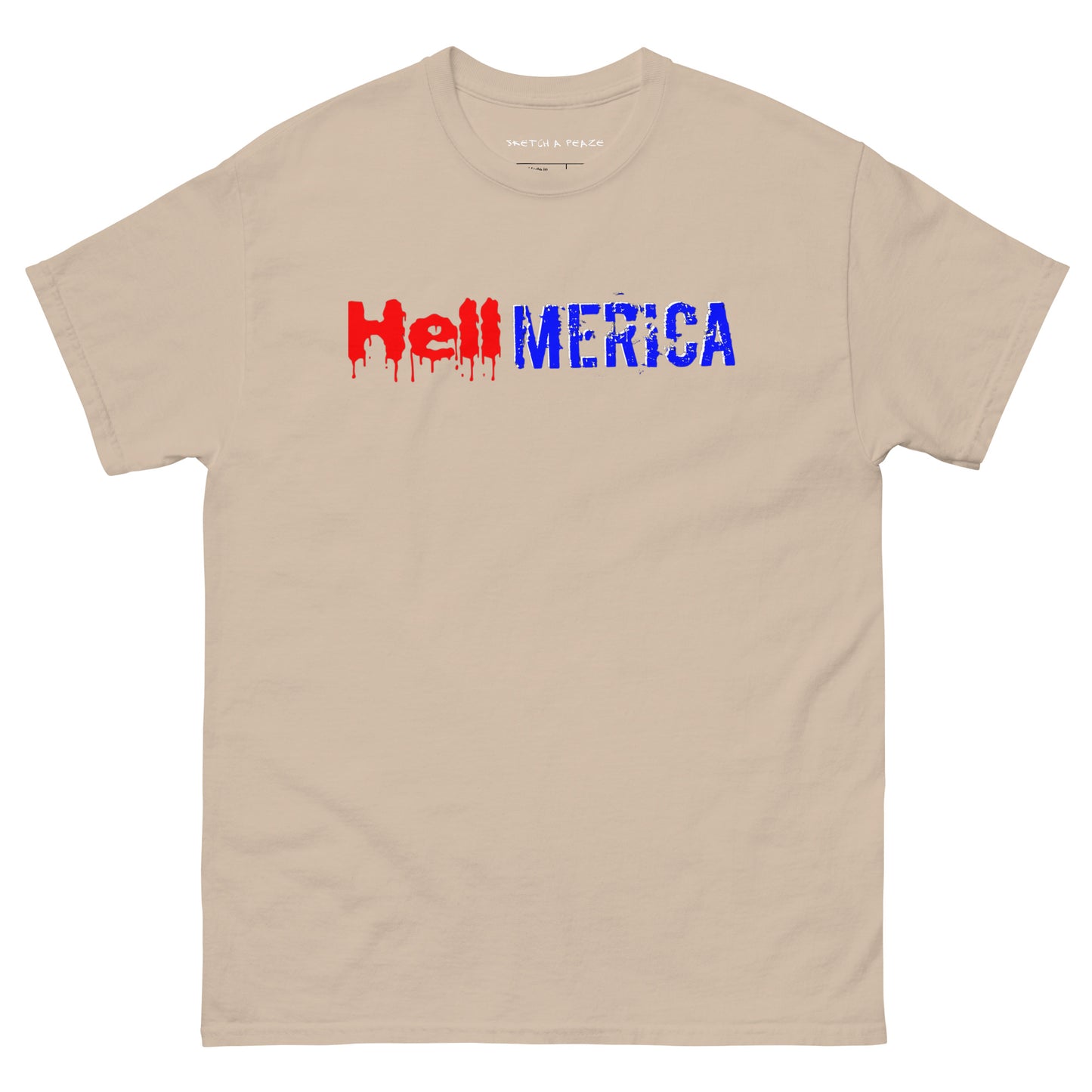 Official Sketch A Peaze HellMerica Unisex Classic Tee