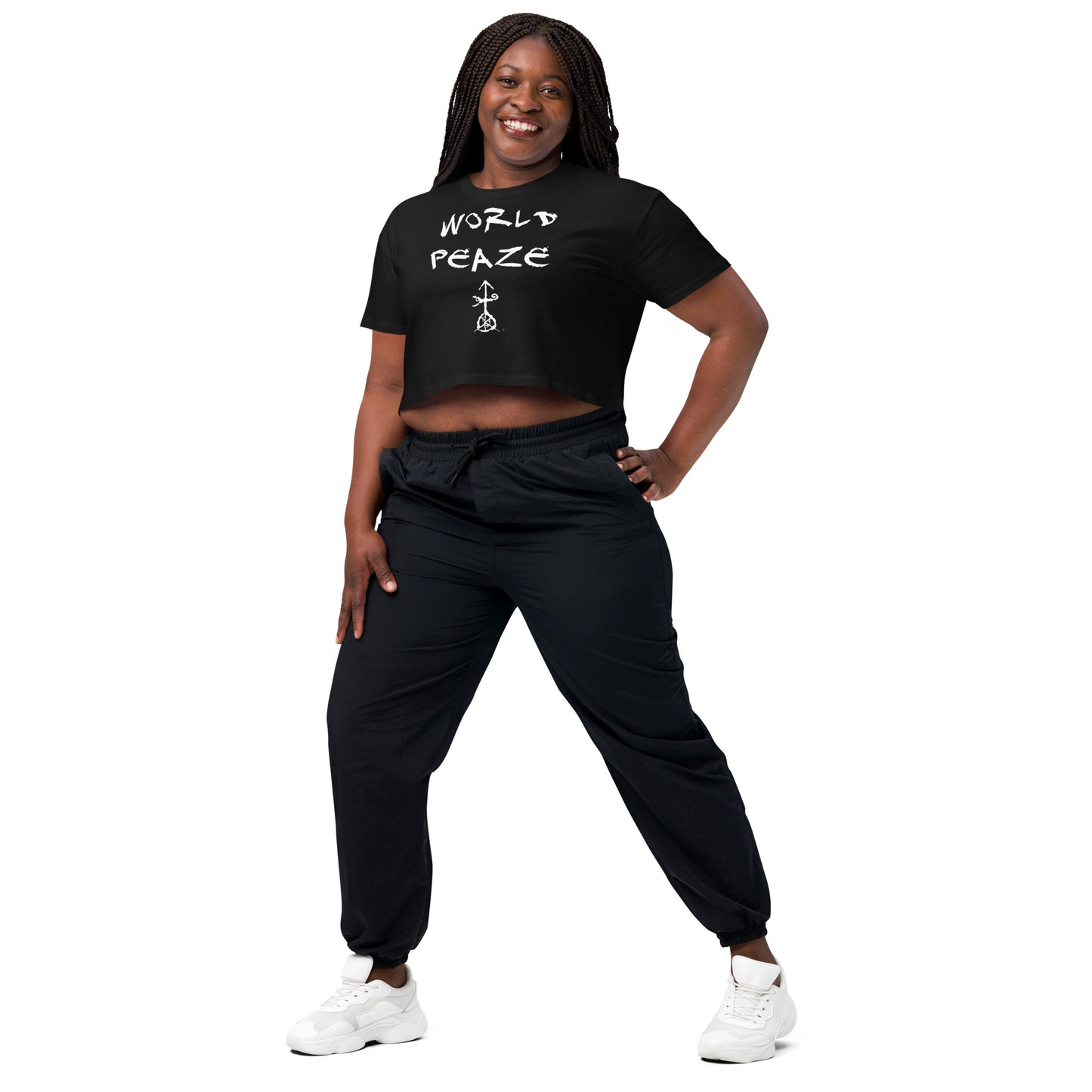 Official Sketch A Peaze World Peaze Women’s Crop Top