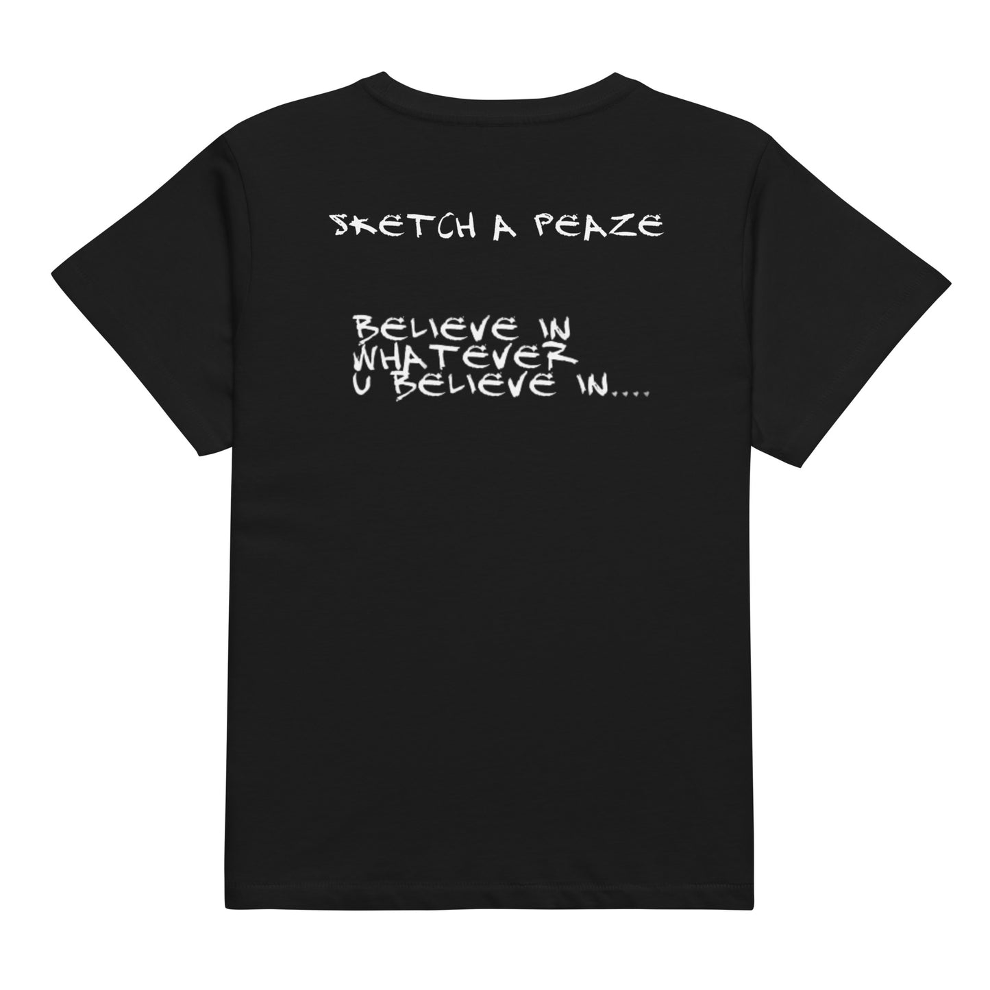 Official Sketch A Peaze (Peaze Symbol) Women’s High-Waisted T-Shirt